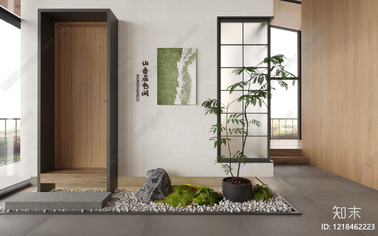 新中式咖啡厅3D模型下载【ID:1218462223】