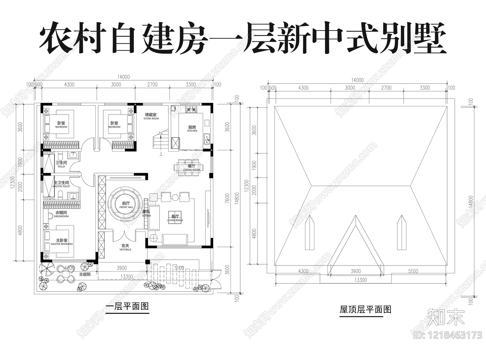 别墅cad施工图下载【ID:1218463173】