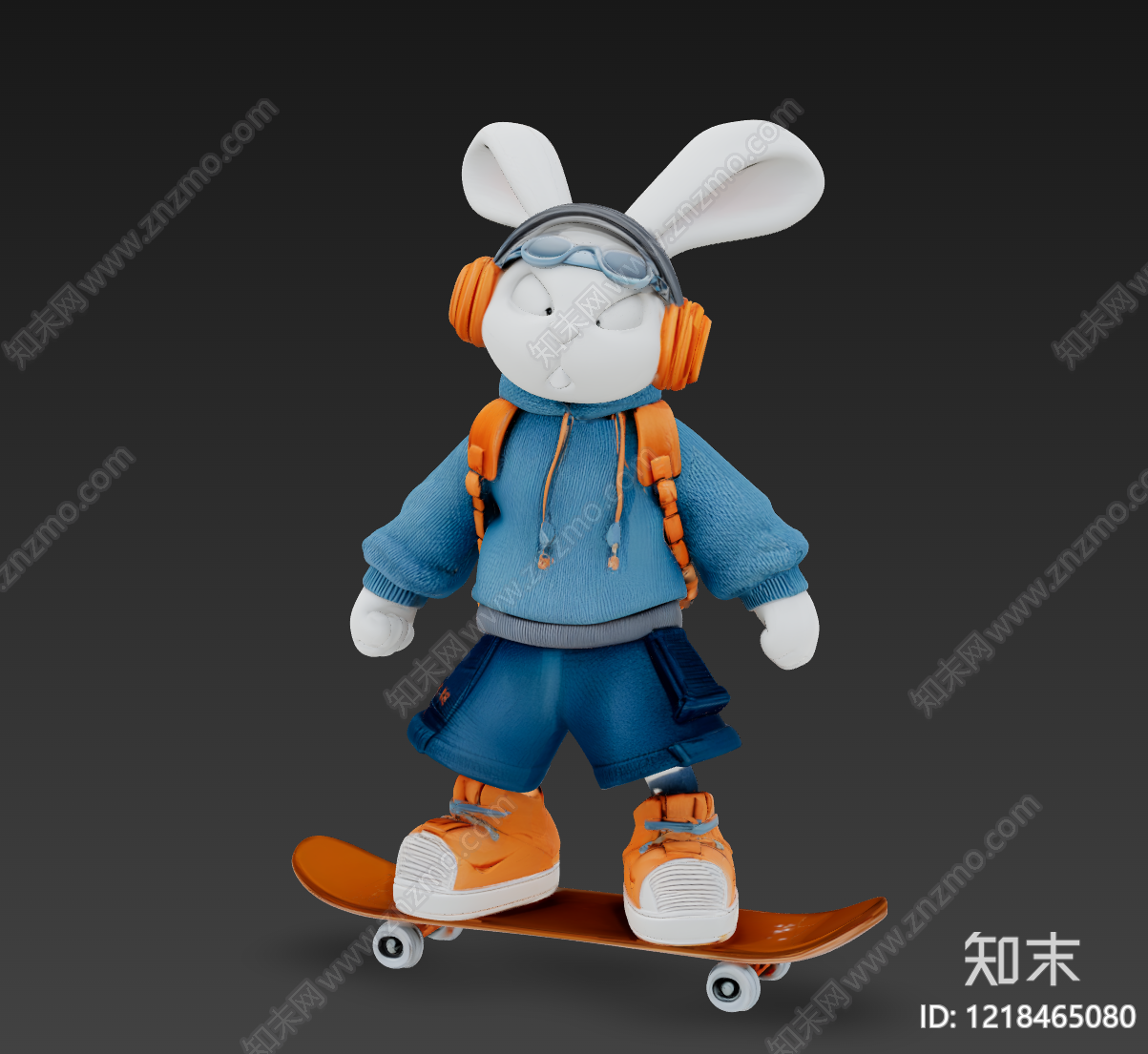 潮玩卡通虚拟人物3D模型下载【ID:1218465080】