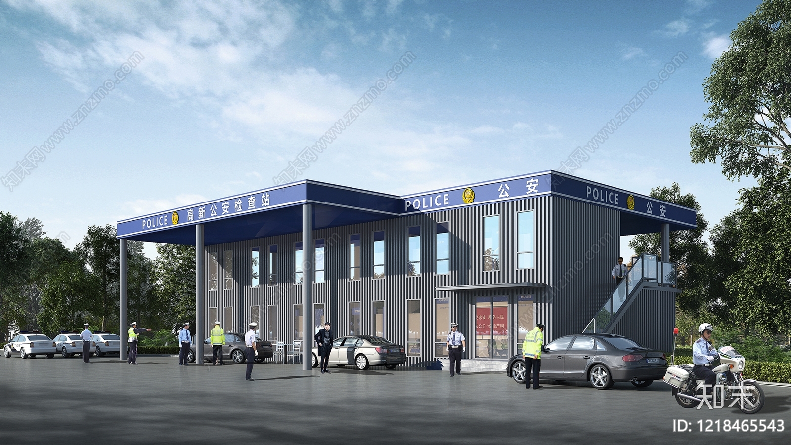 现代简约其他公共建筑3D模型下载【ID:1218465543】