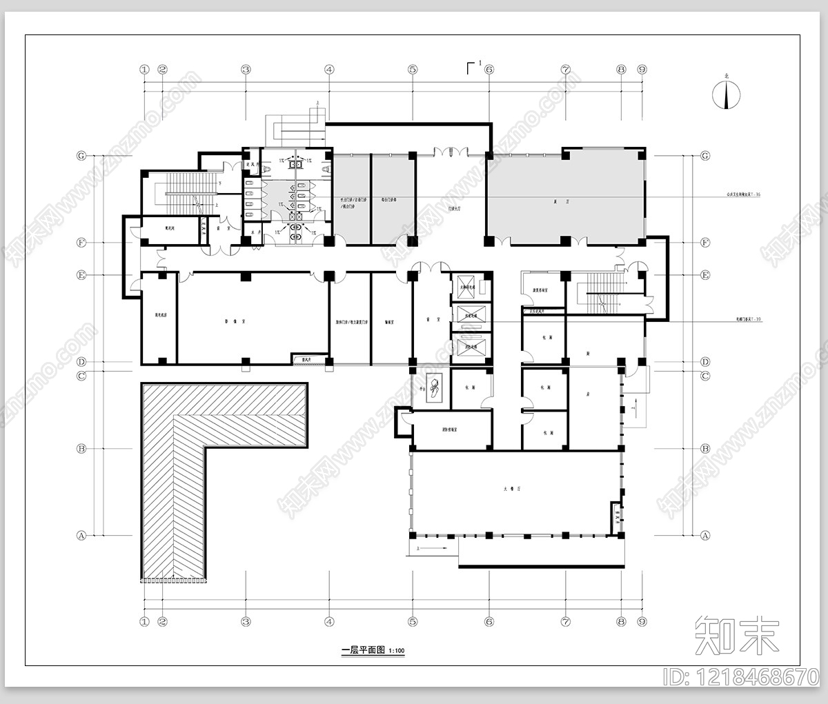 医院cad施工图下载【ID:1218468670】