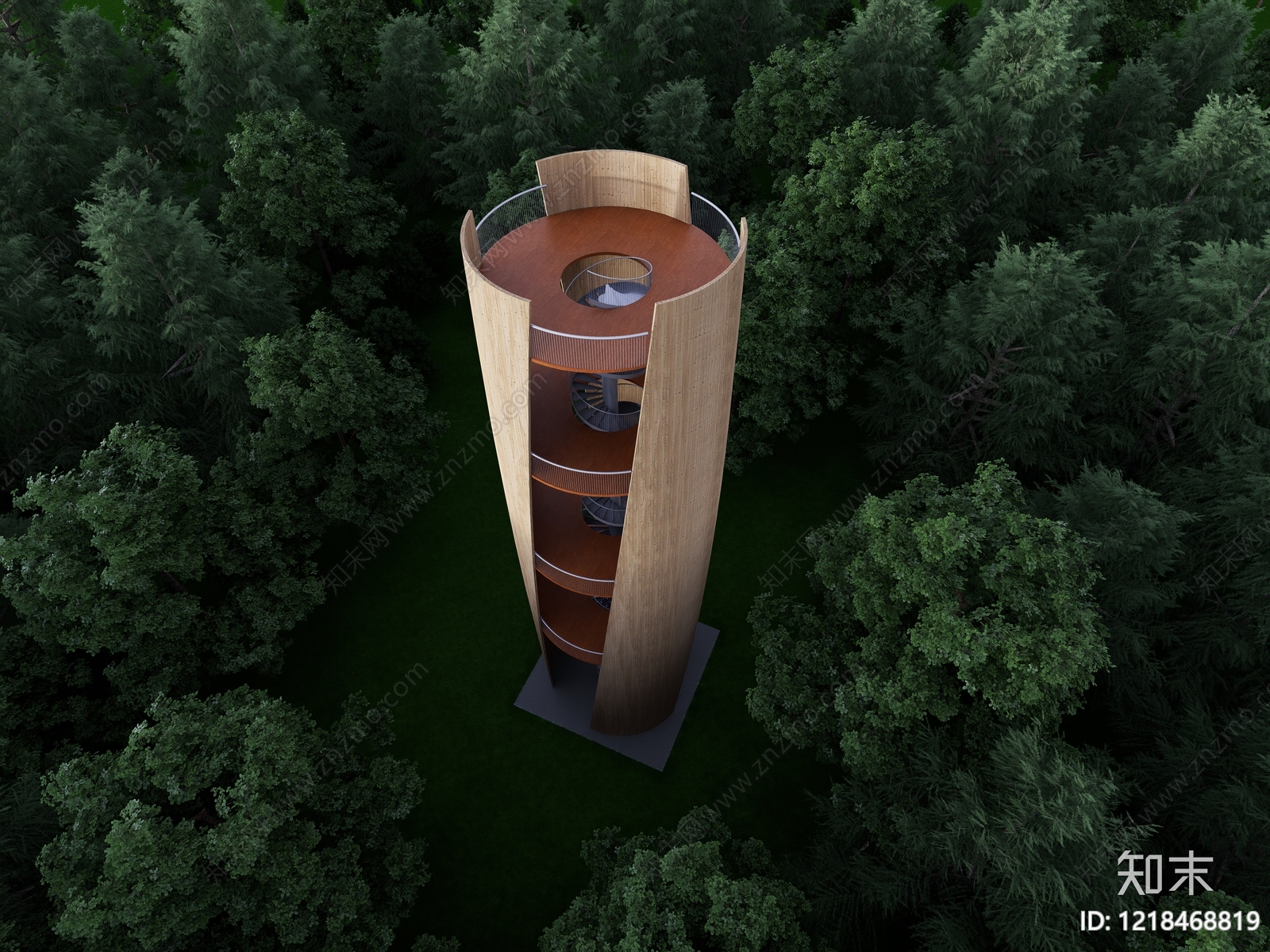 现代主义艺术风格建筑3D模型下载【ID:1218468819】