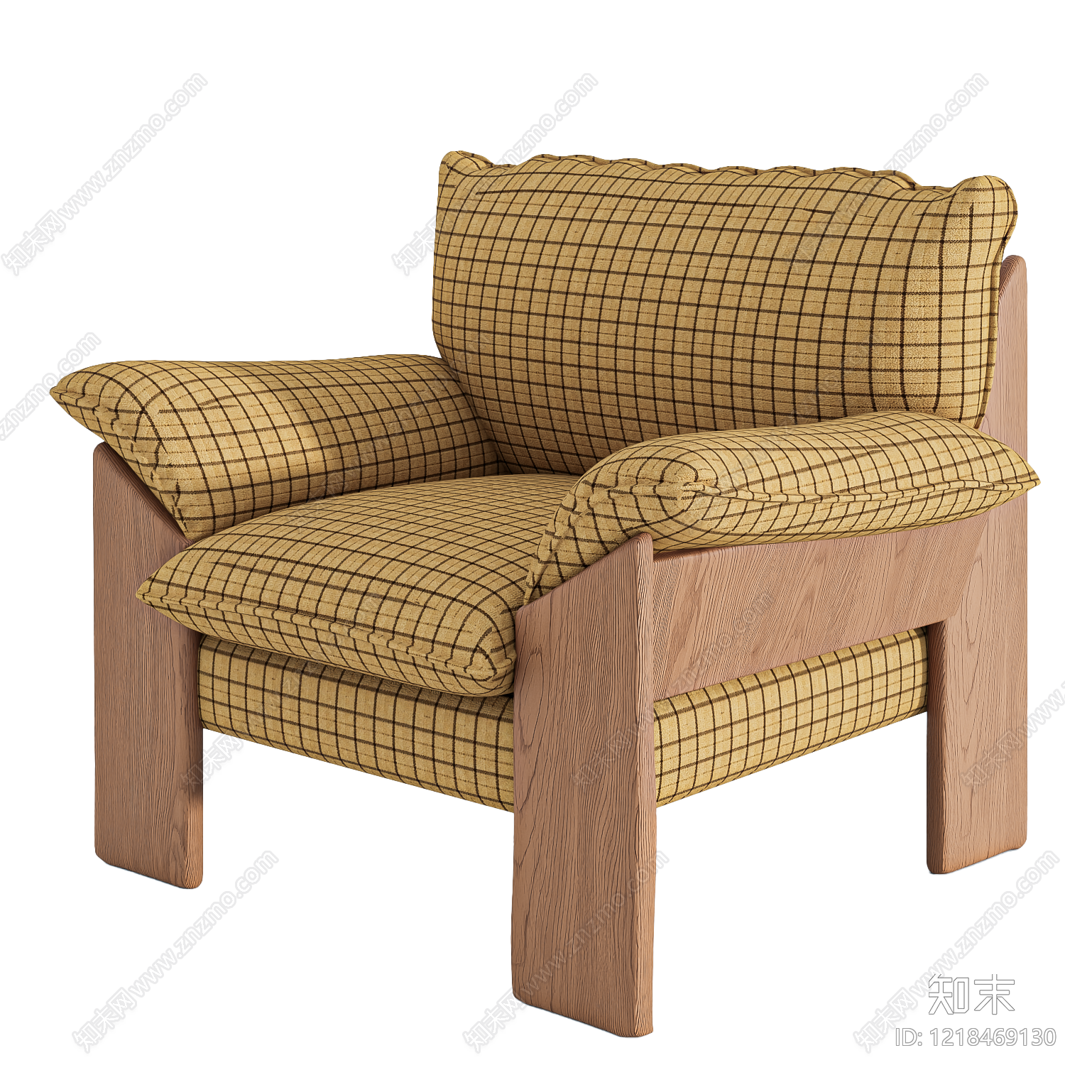 中古风单人沙发SU模型下载【ID:1218469130】