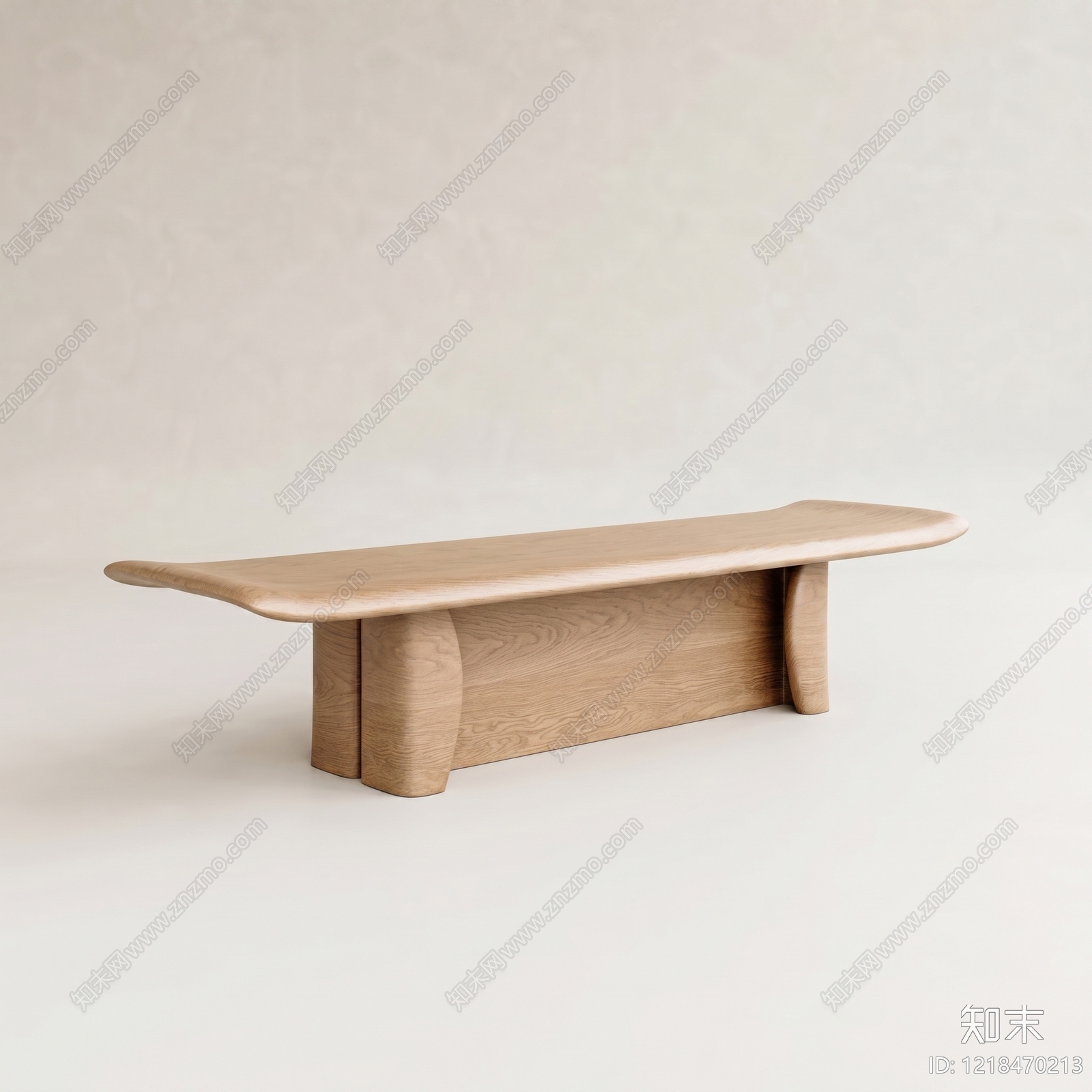 原木风沙发凳3D模型下载【ID:1218470213】