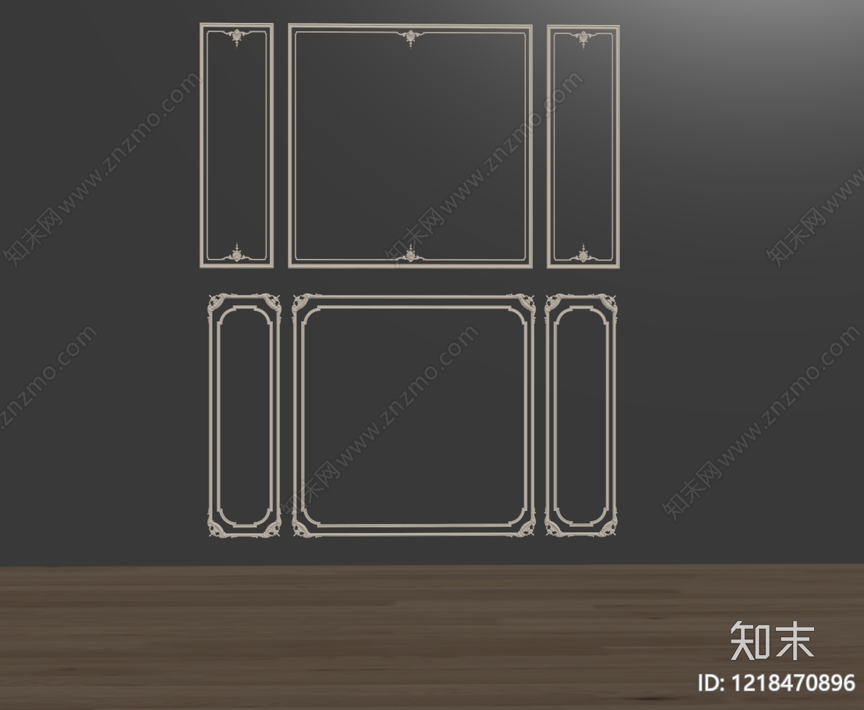 法式石膏线SU模型下载【ID:1218470896】