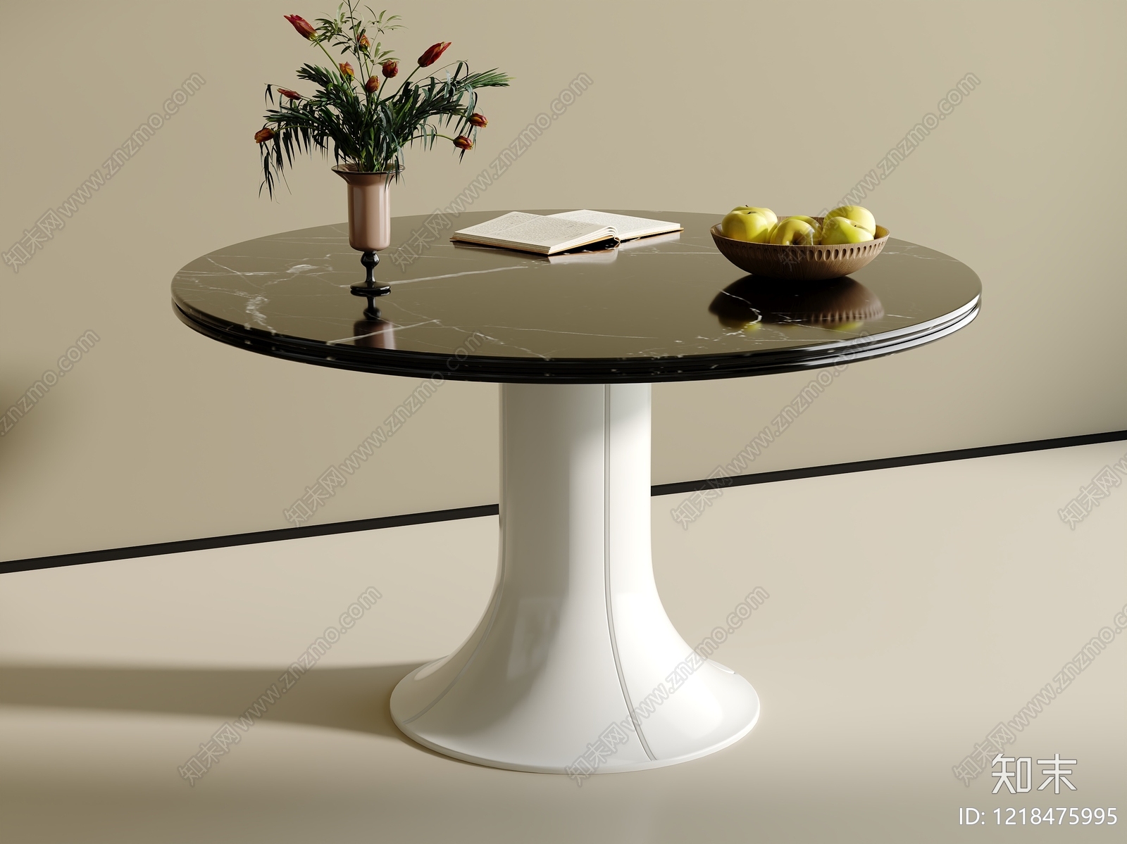 现代简约餐桌3D模型下载【ID:1218475995】