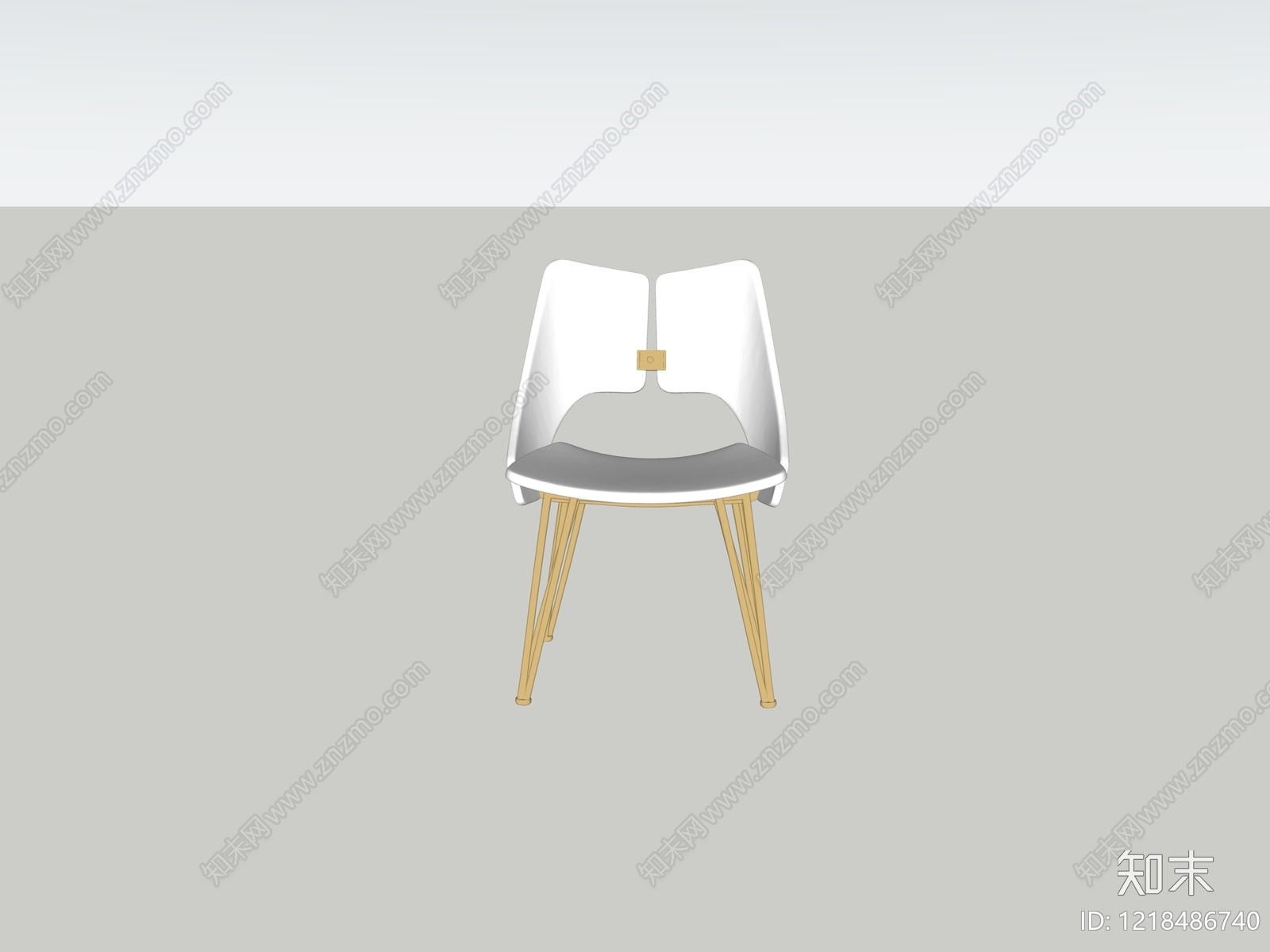 现代餐椅SU模型下载【ID:1218486740】