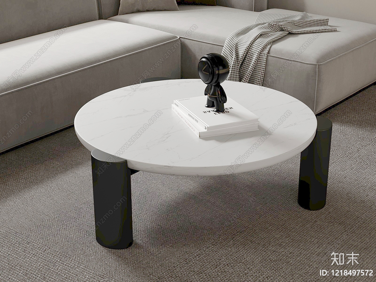 现代简约茶几3D模型下载【ID:1218497572】
