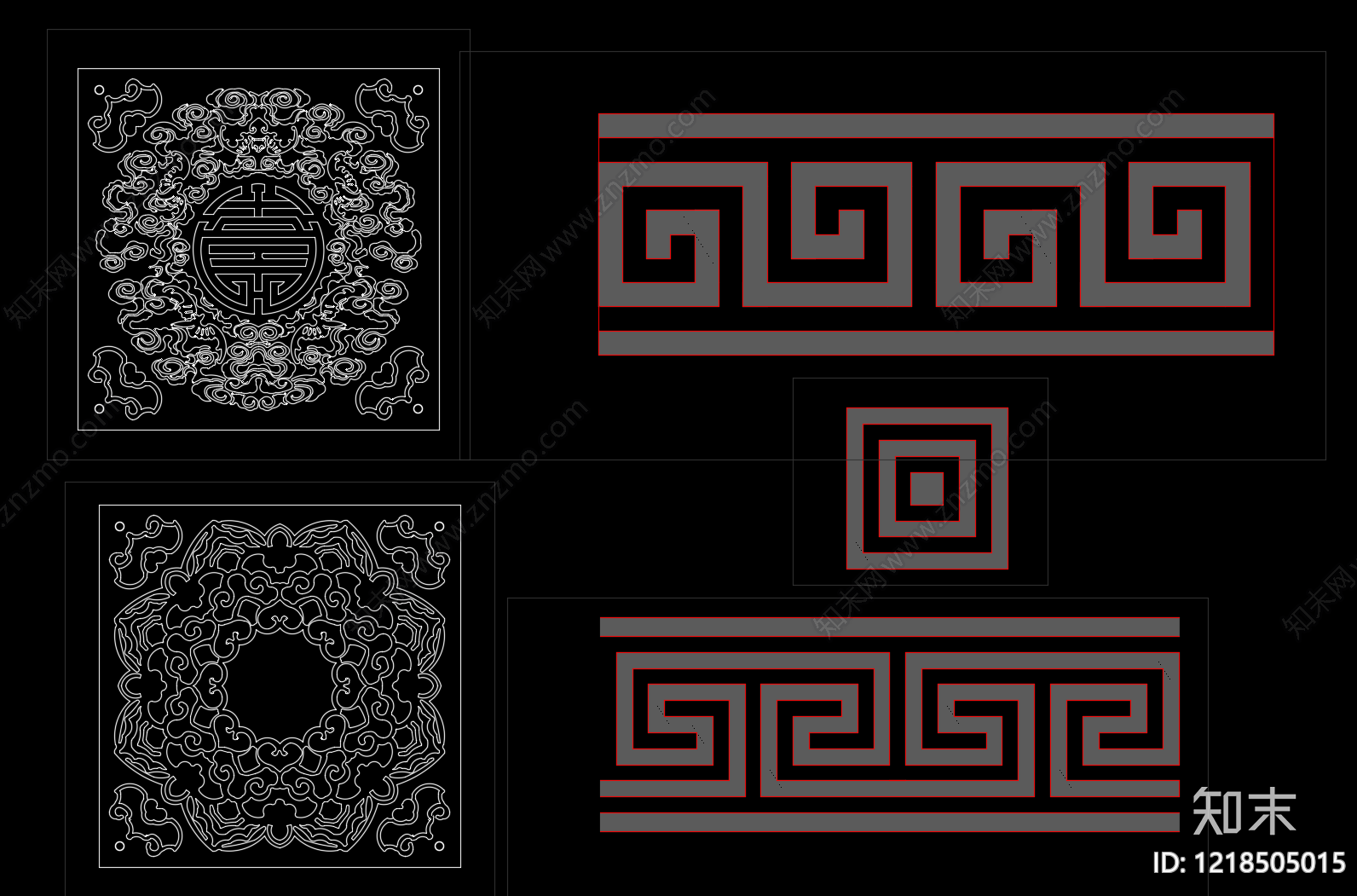 图案铺装cad施工图下载【ID:1218505015】