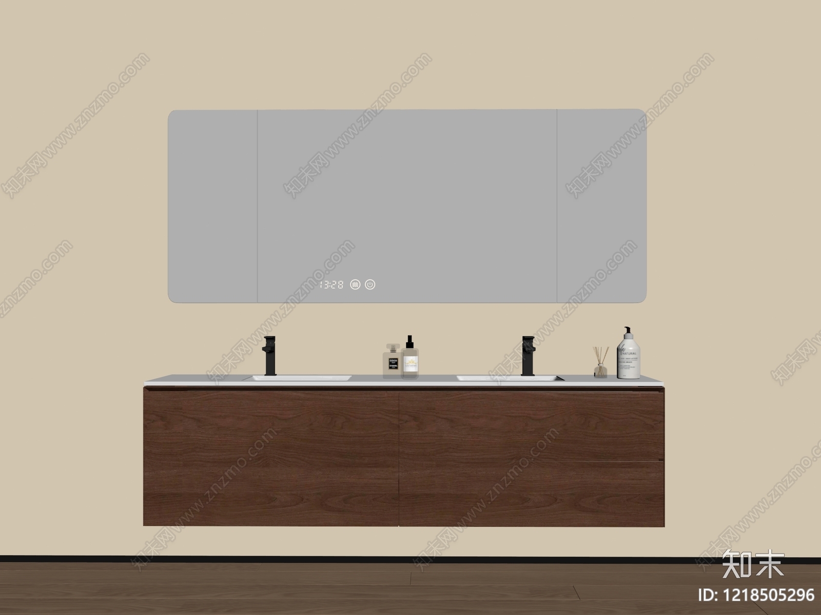 现代简约浴室柜SU模型下载【ID:1218505296】