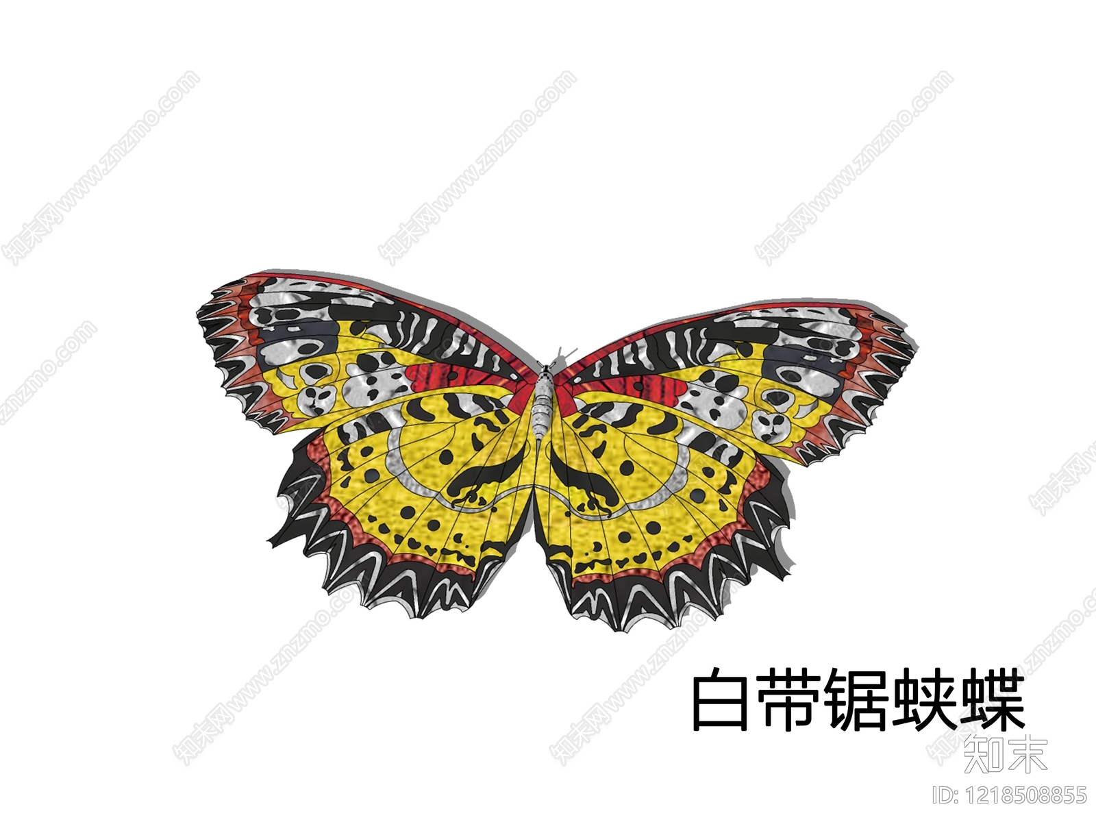 装饰艺术风飞行动物SU模型下载【ID:1218508855】