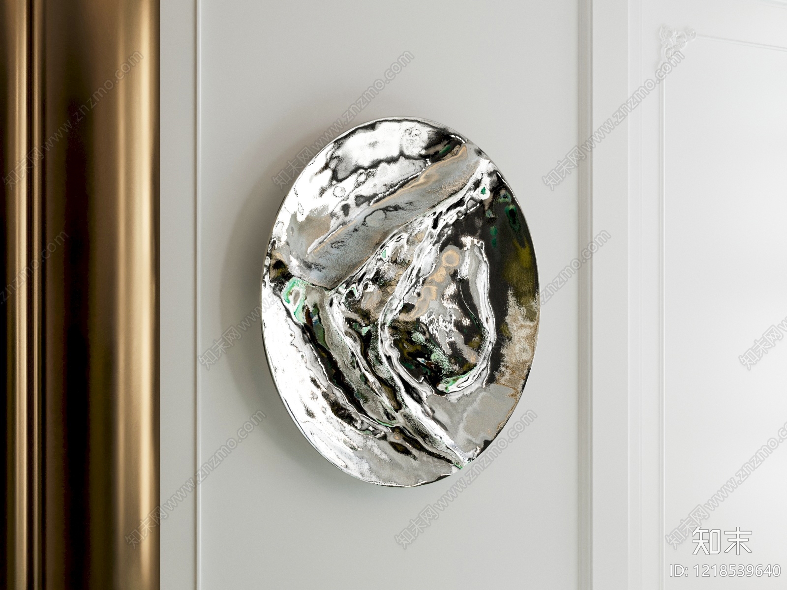 现代轻奢挂件3D模型下载【ID:1218539640】