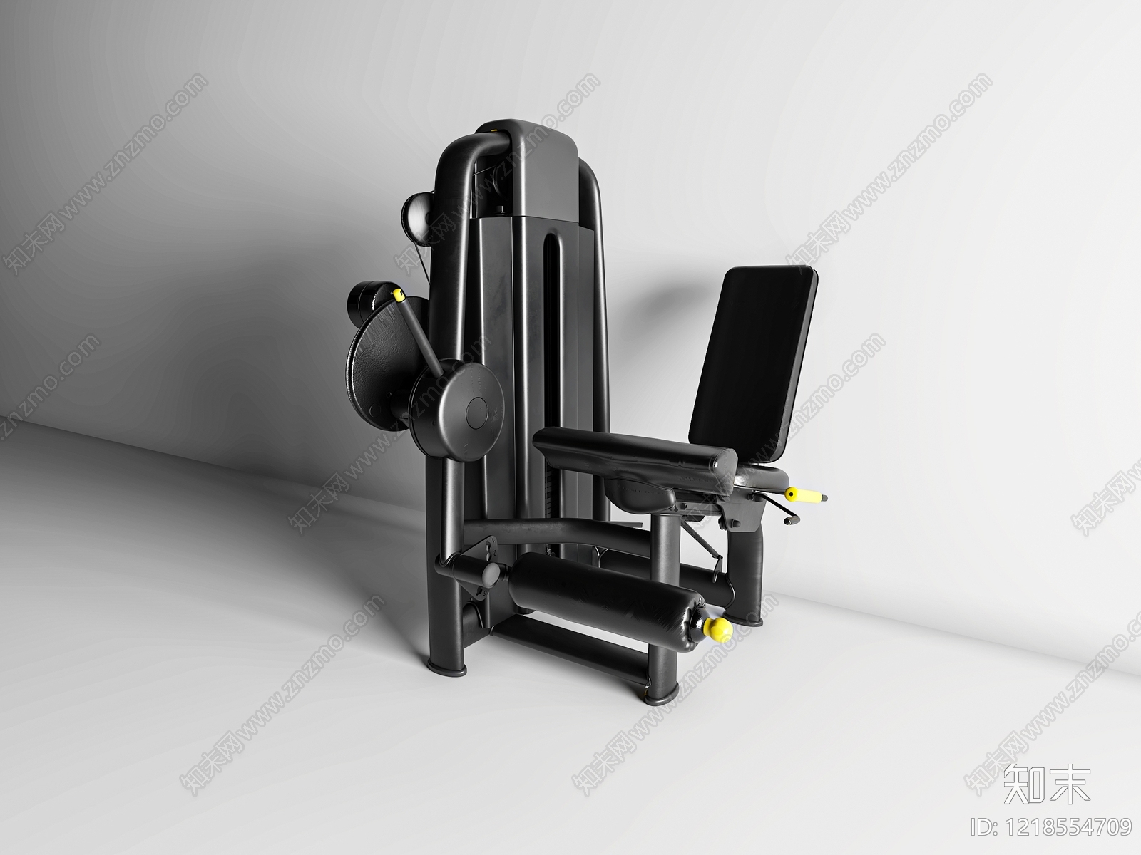 极简主义健身器材3D模型渲染效果图