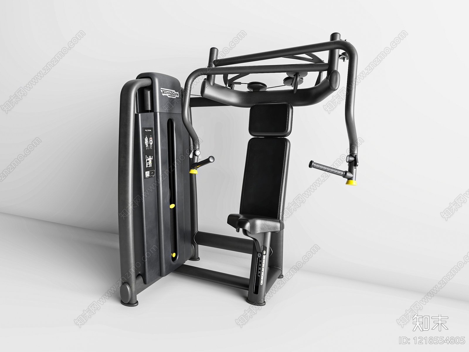 极简主义健身器材3D模型渲染效果图