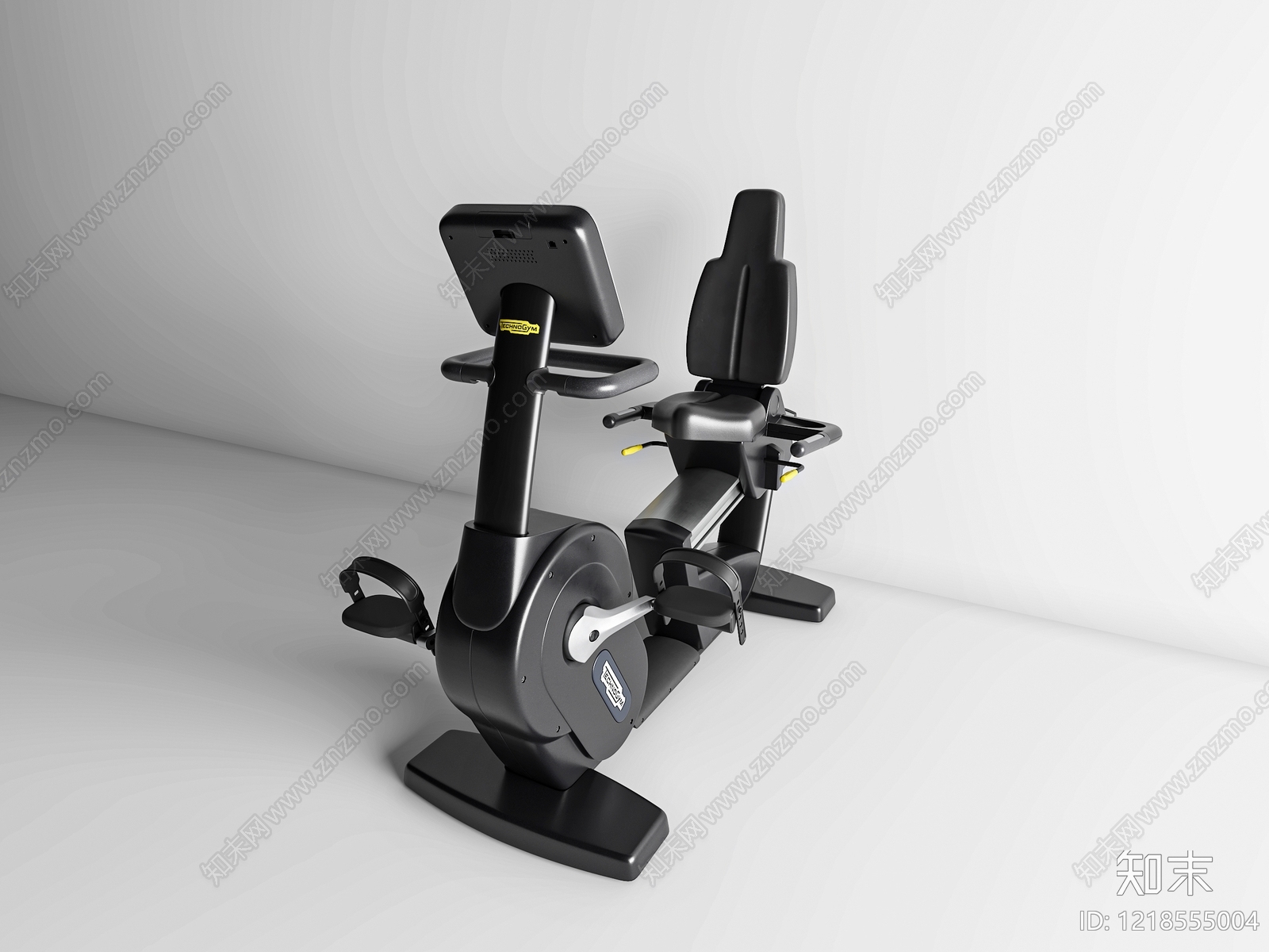 极简健身器材3D模型渲染效果图