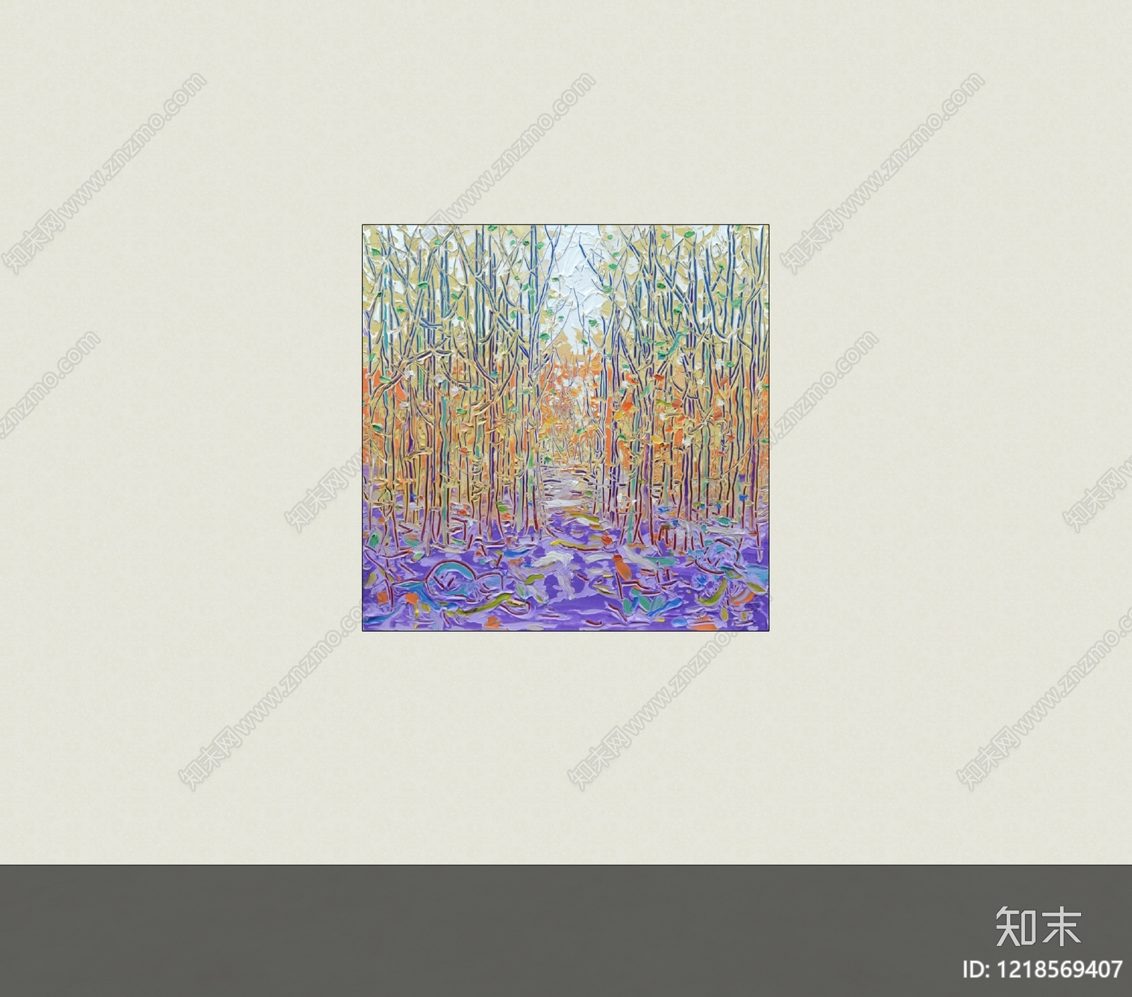 奶油风挂画SU模型下载【ID:1218569407】
