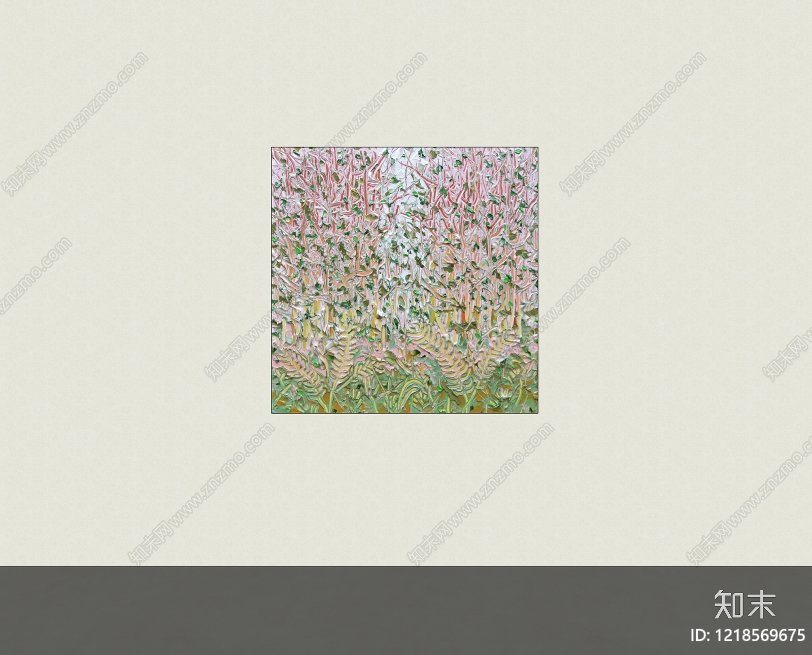 奶油风挂画SU模型下载【ID:1218569675】