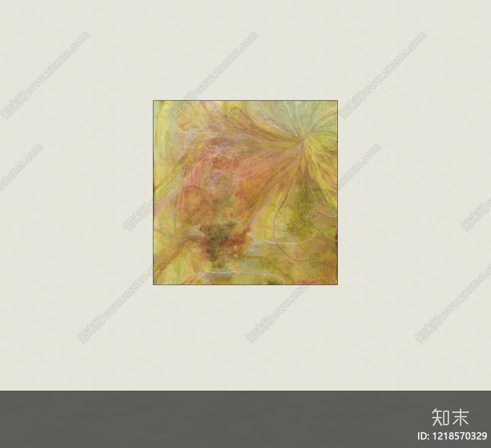奶油风挂画SU模型下载【ID:1218570329】