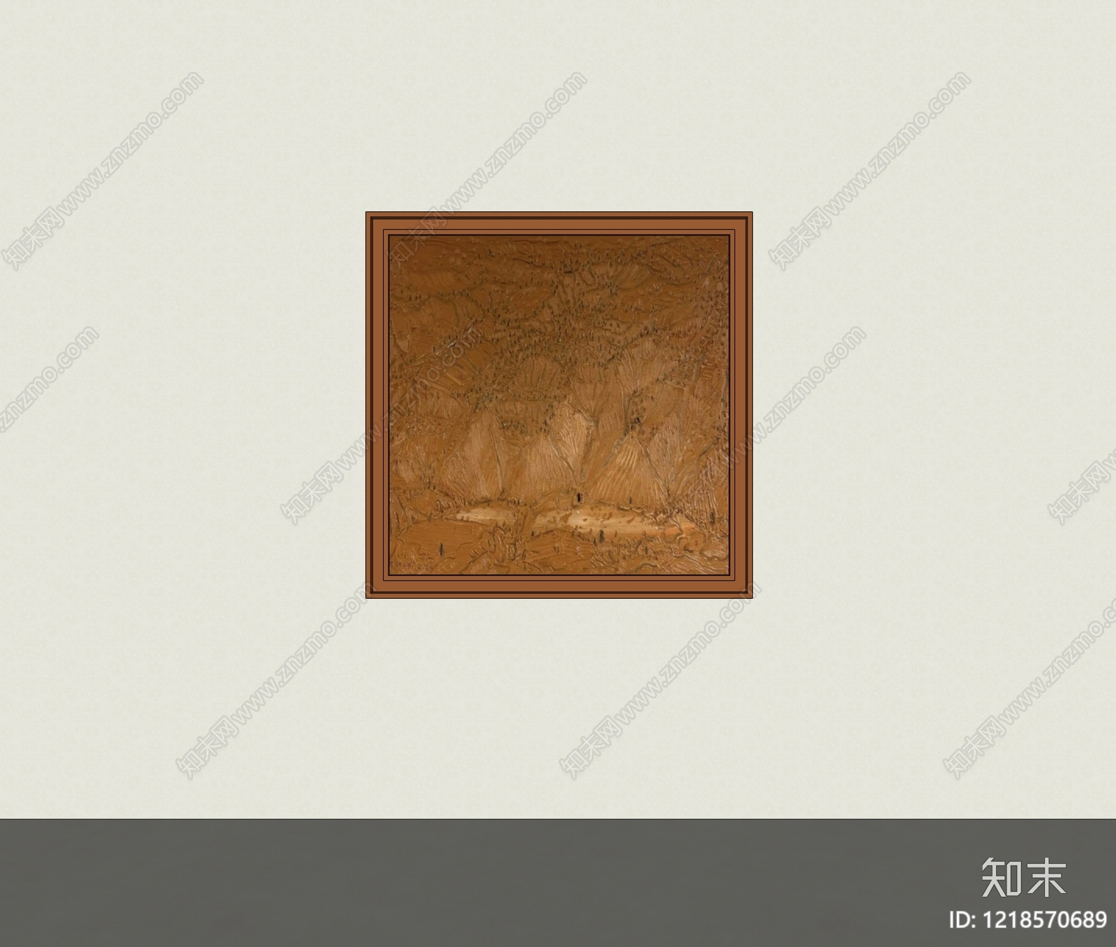 奶油风挂画SU模型下载【ID:1218570689】