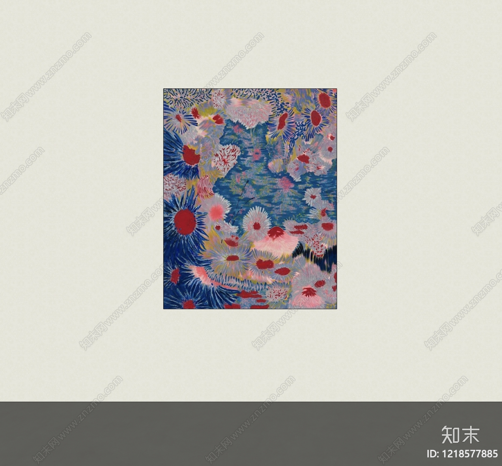 奶油风挂画SU模型下载【ID:1218577885】