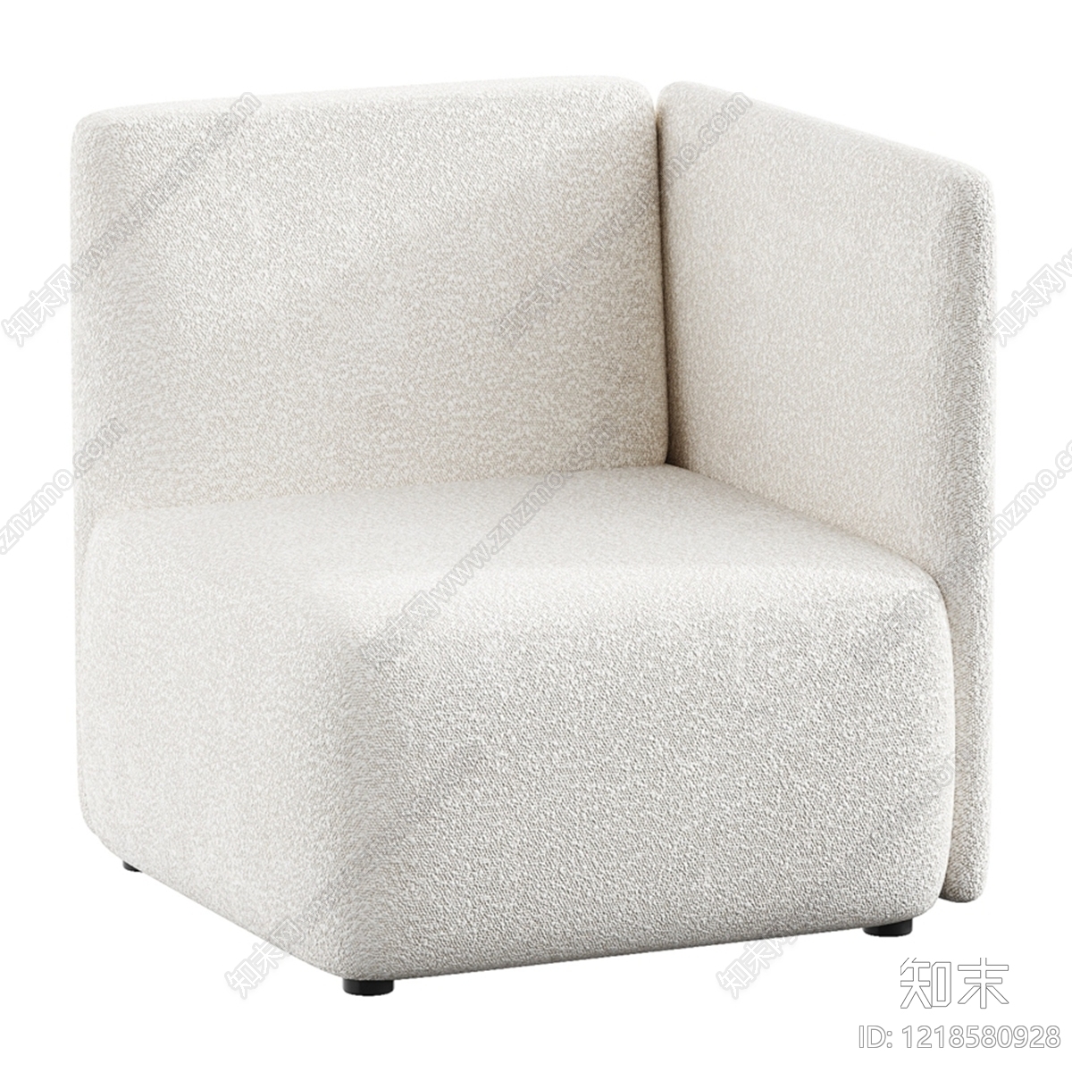 现代简约单人沙发3D模型下载【ID:1218580928】