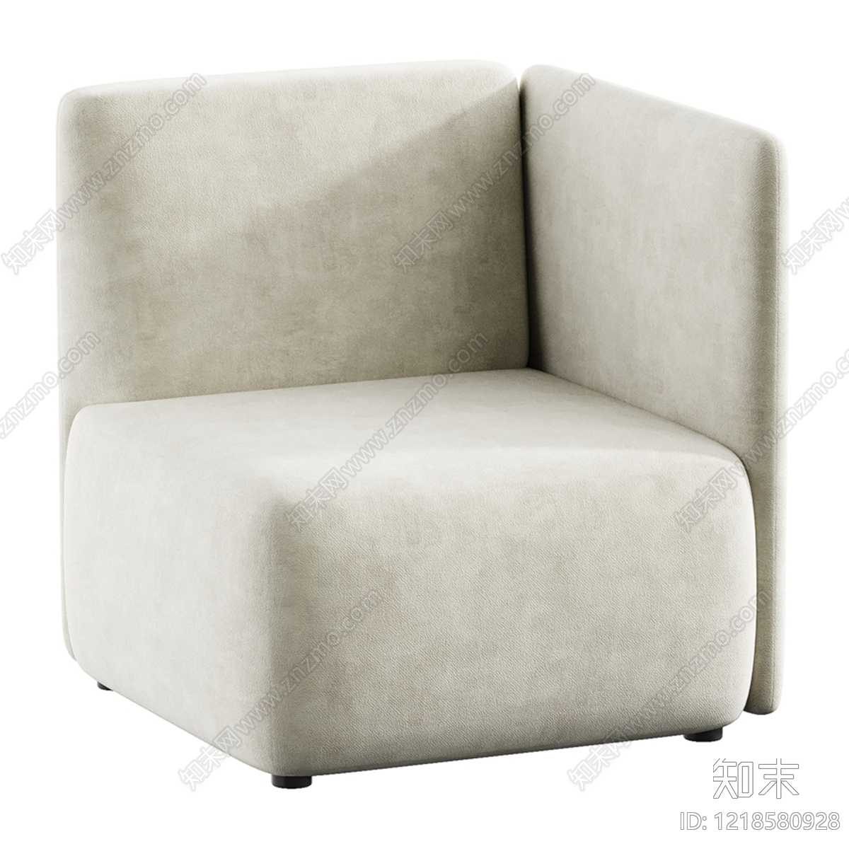 现代简约单人沙发3D模型下载【ID:1218580928】