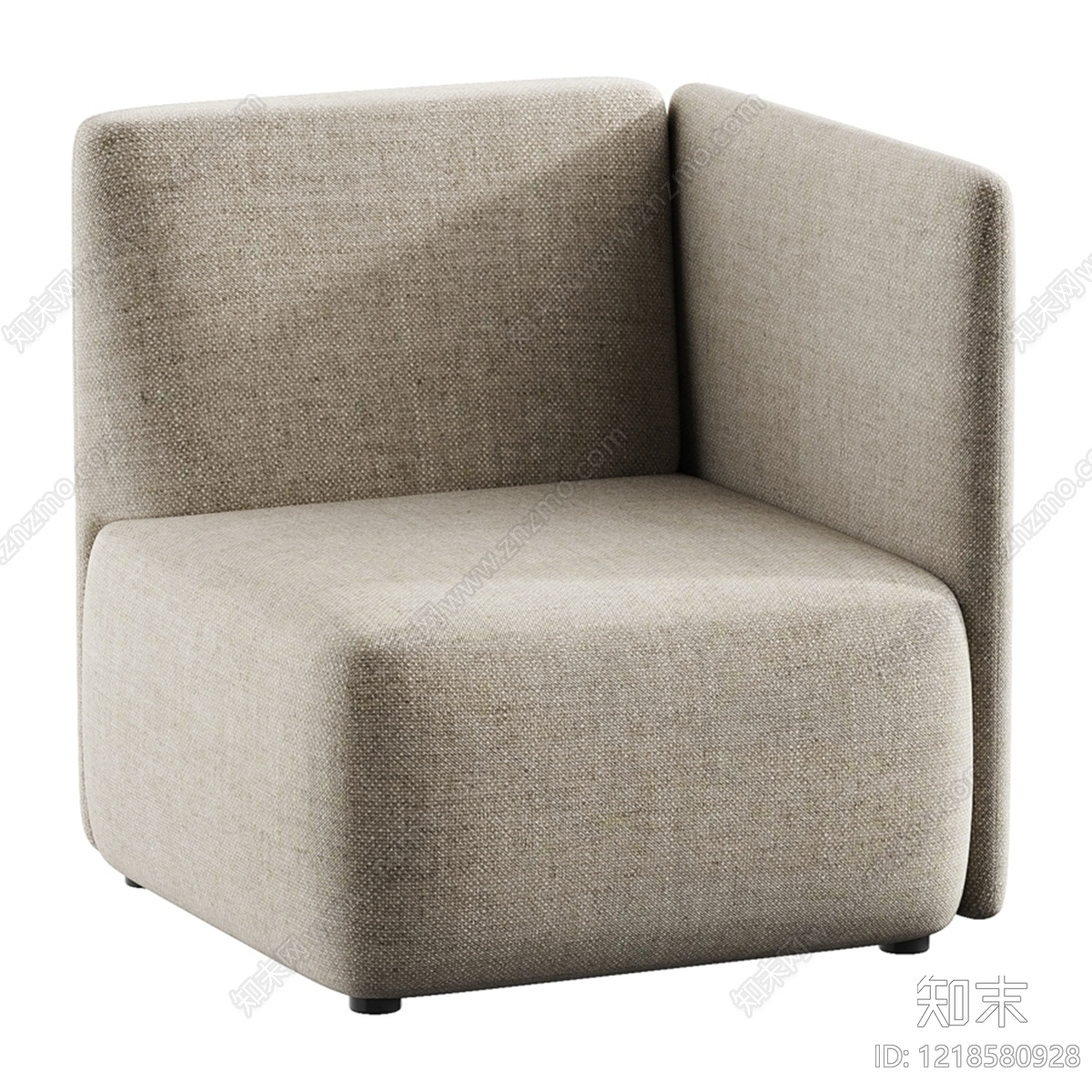 现代简约单人沙发3D模型下载【ID:1218580928】