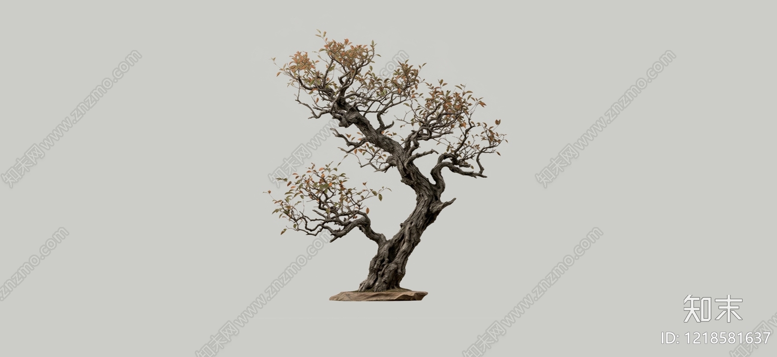 2D新中式乔木SU模型下载【ID:1218581637】