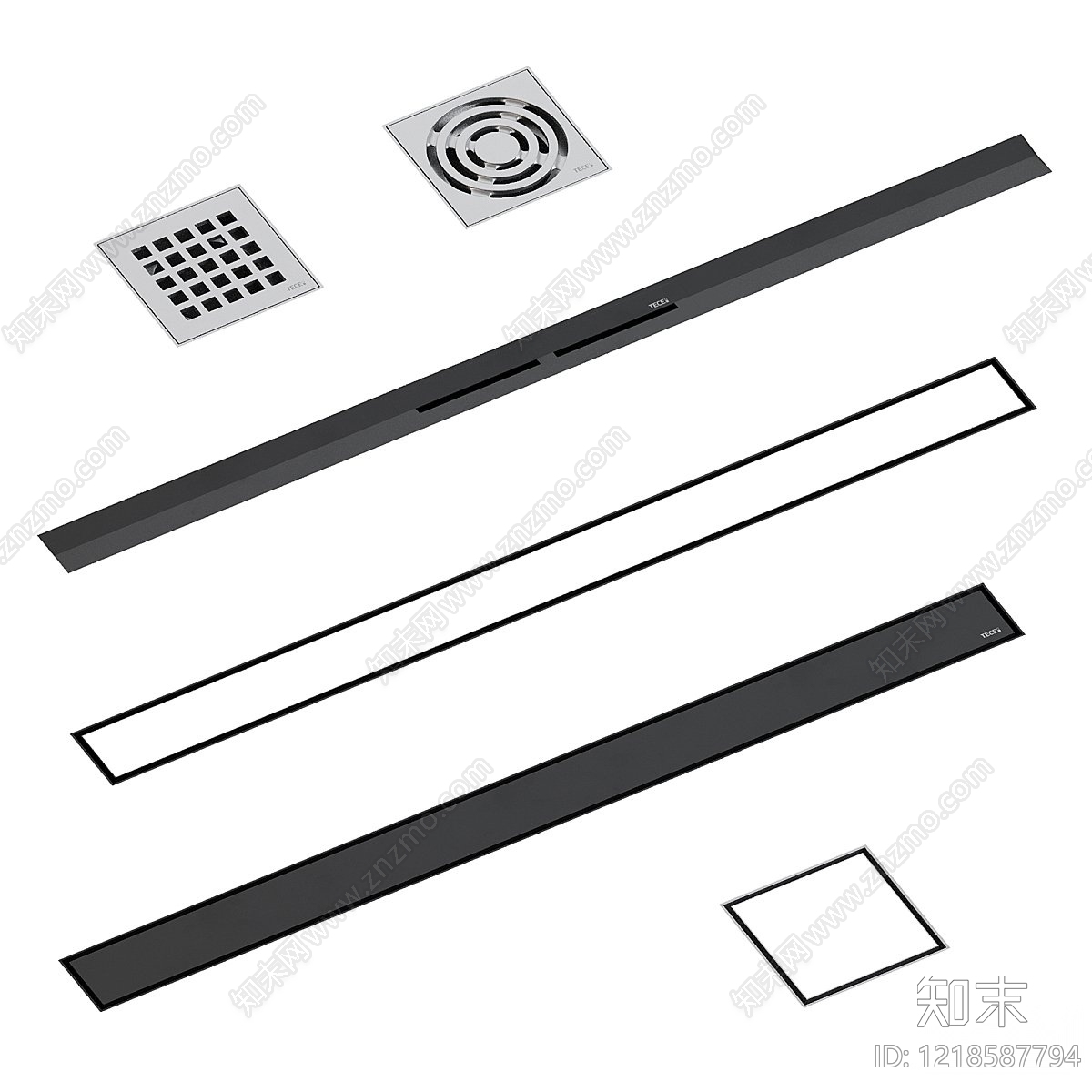 极简地漏3D模型渲染效果图