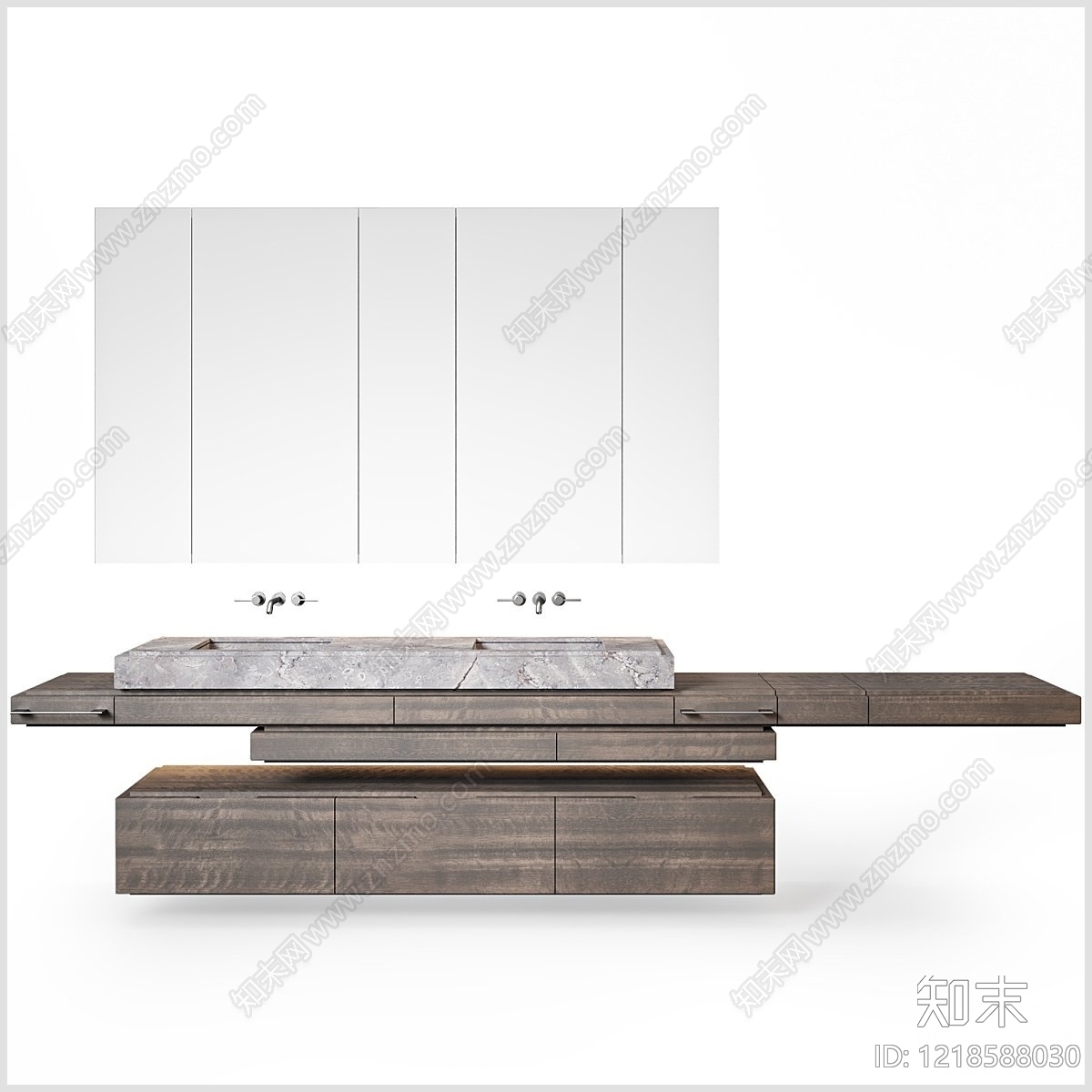 极简浴室柜3D模型下载【ID:1218588030】
