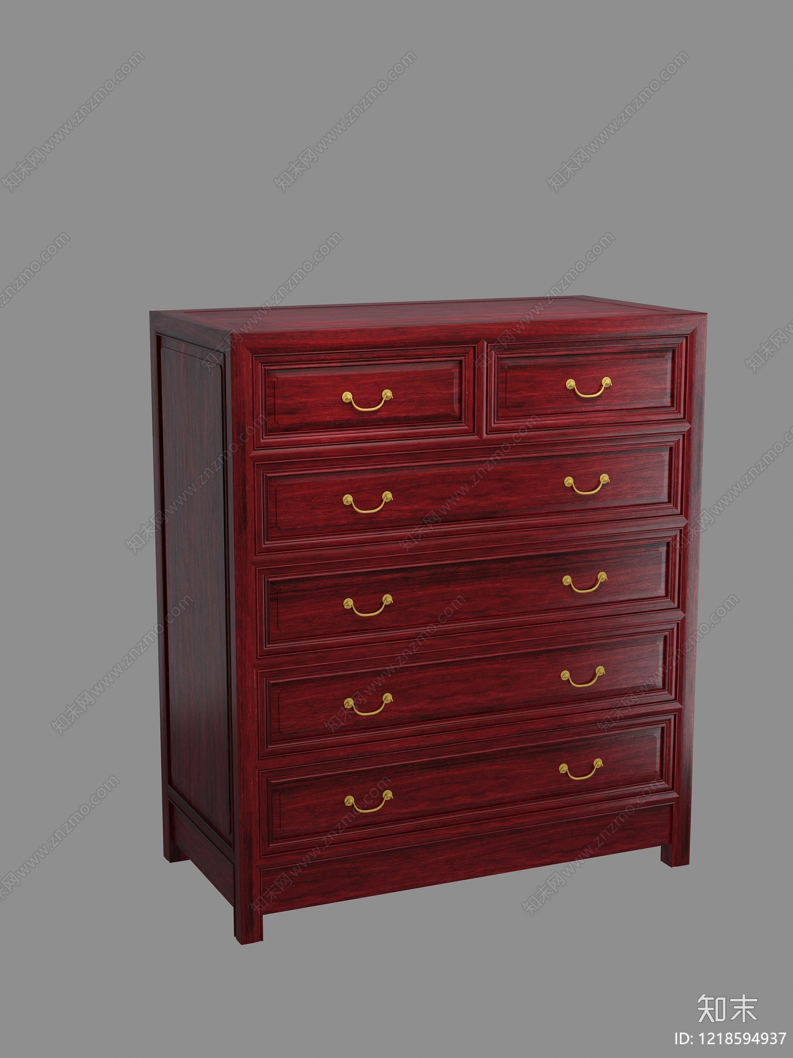 新中式斗柜3D模型下载【ID:1218594937】