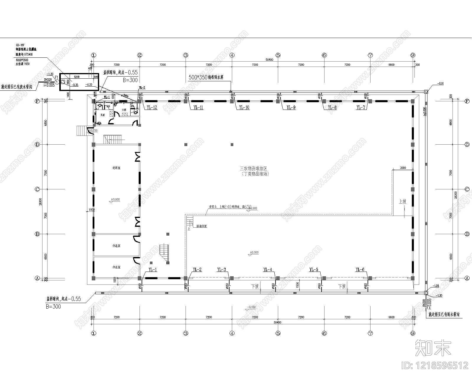 产业园建筑cad施工图下载【ID:1218596512】