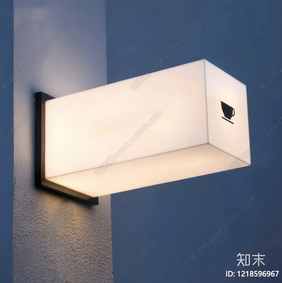 极简门牌灯SU模型草图