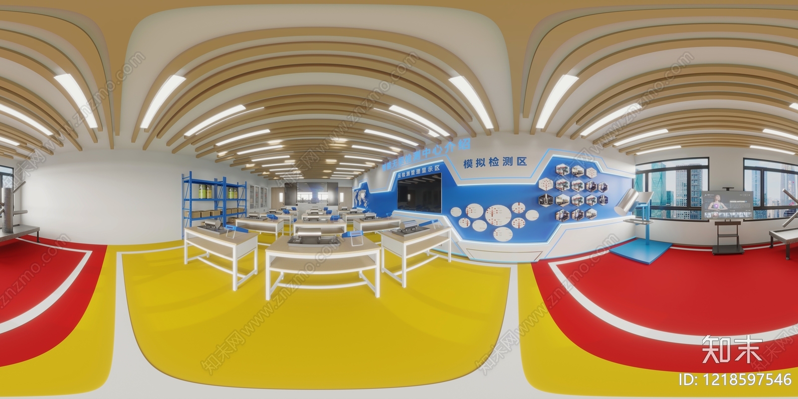 现代科技风实验室3D模型下载【ID:1218597546】