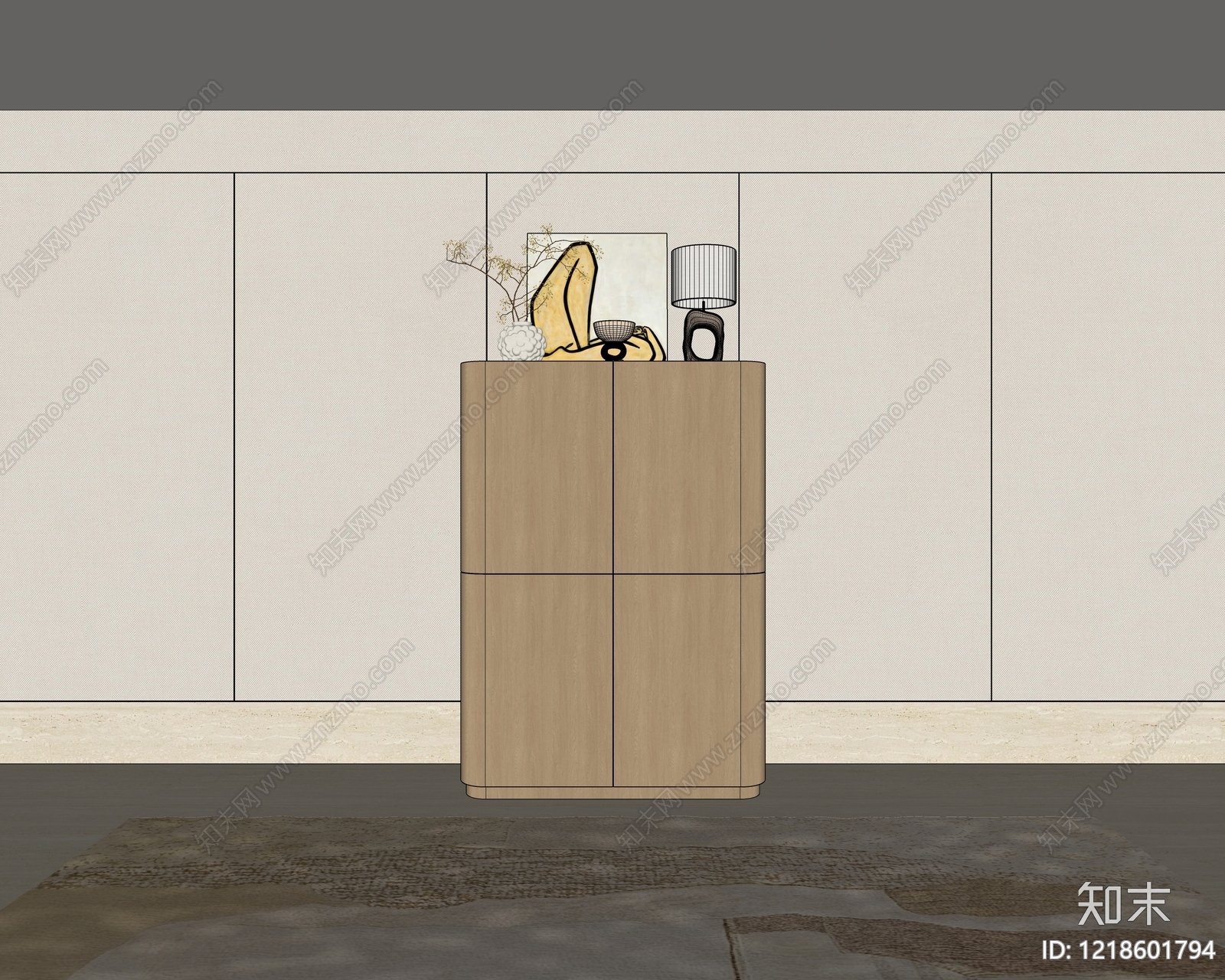 现代斗柜SU模型下载【ID:1218601794】