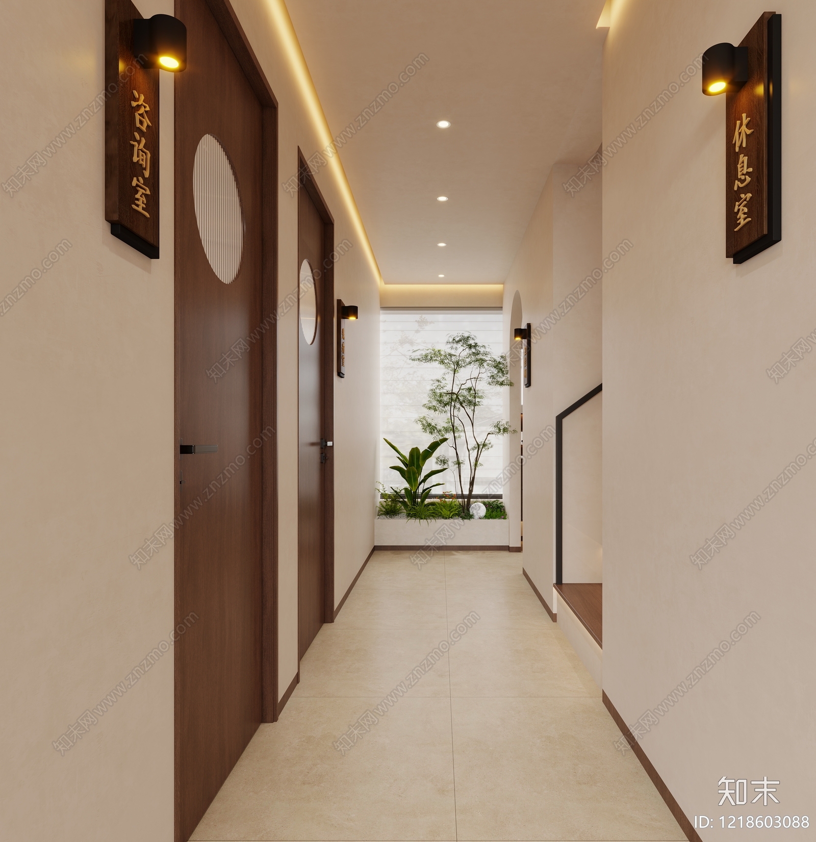 奶油风美容院3D模型下载【ID:1218603088】