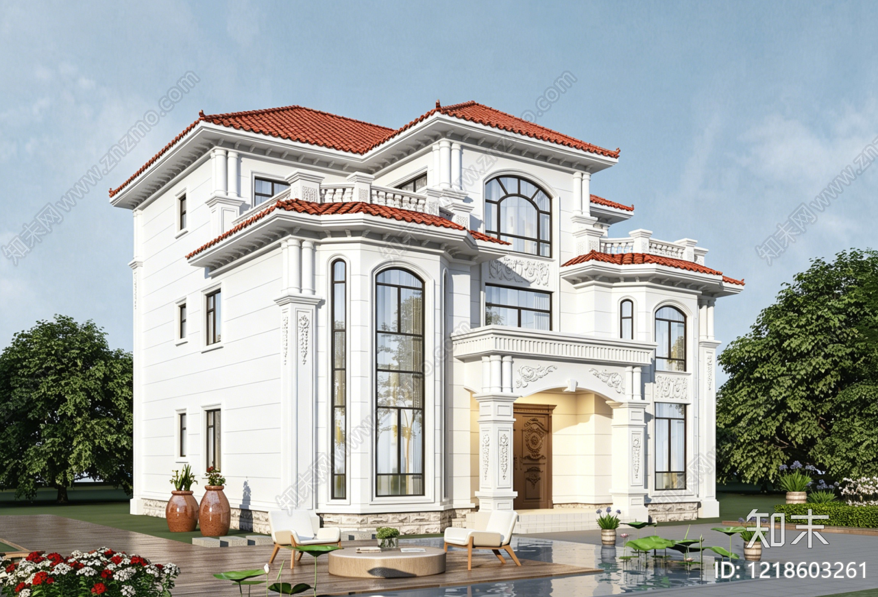 别墅建筑cad施工图下载【ID:1218603261】
