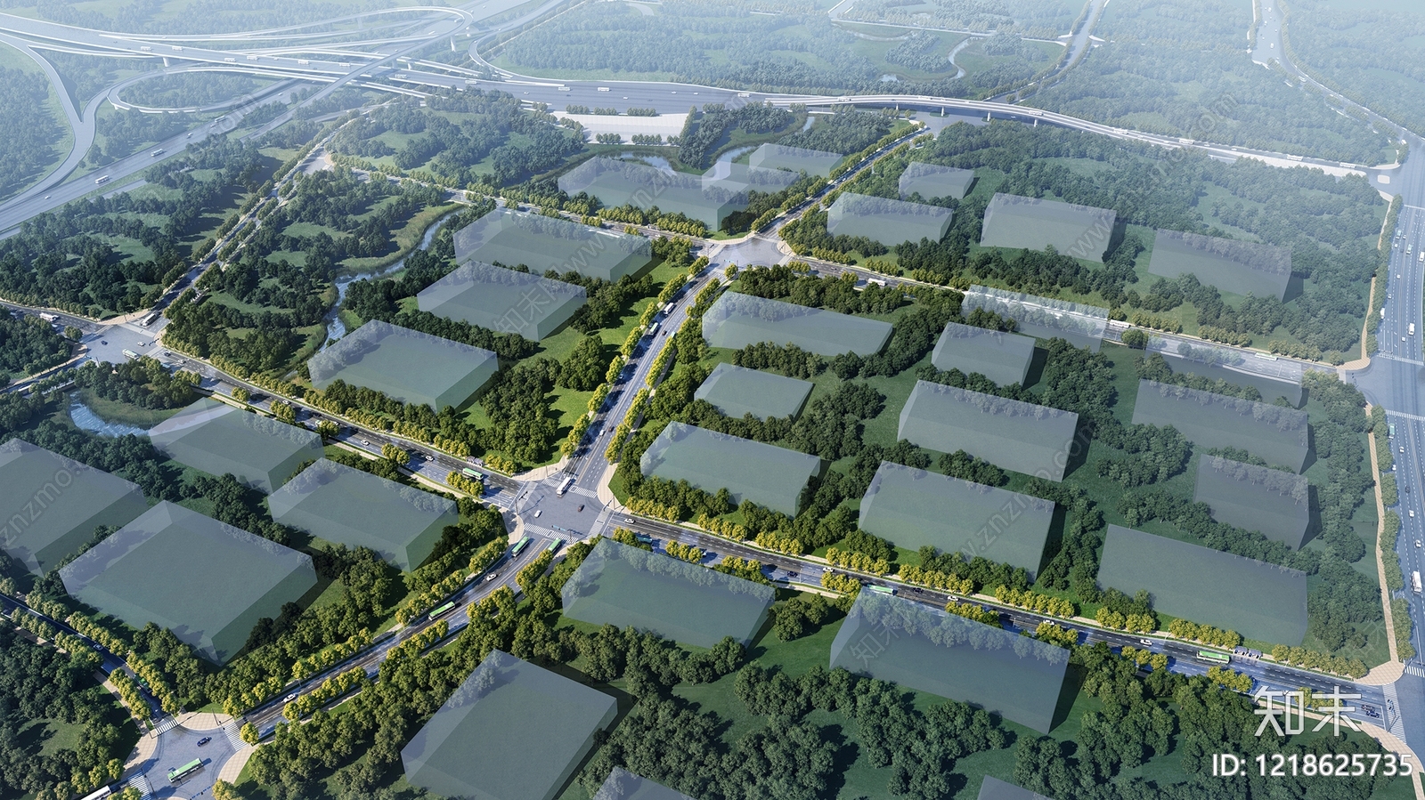 现代主义微地形3D模型下载【ID:1218625735】
