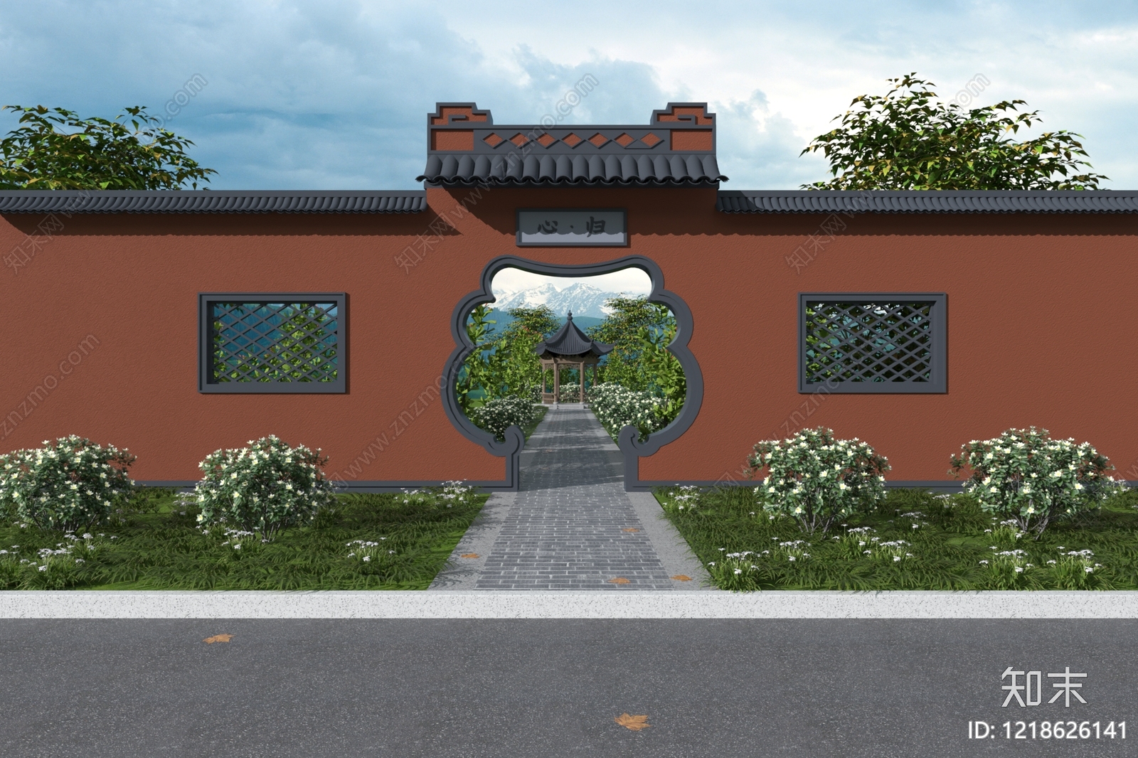 新中式景观亭3D模型下载【ID:1218626141】