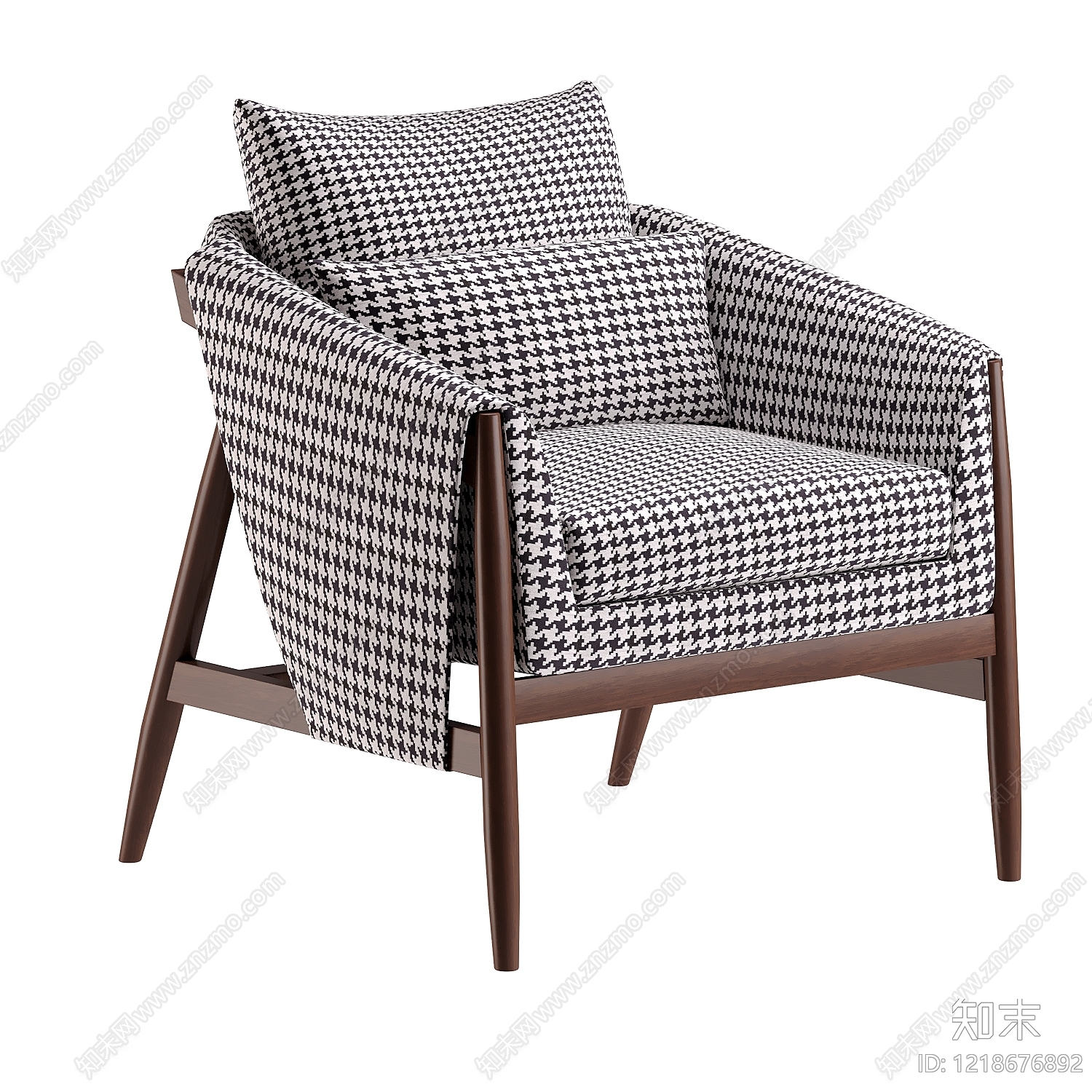 中古风单人沙发3D模型下载【ID:1218676892】