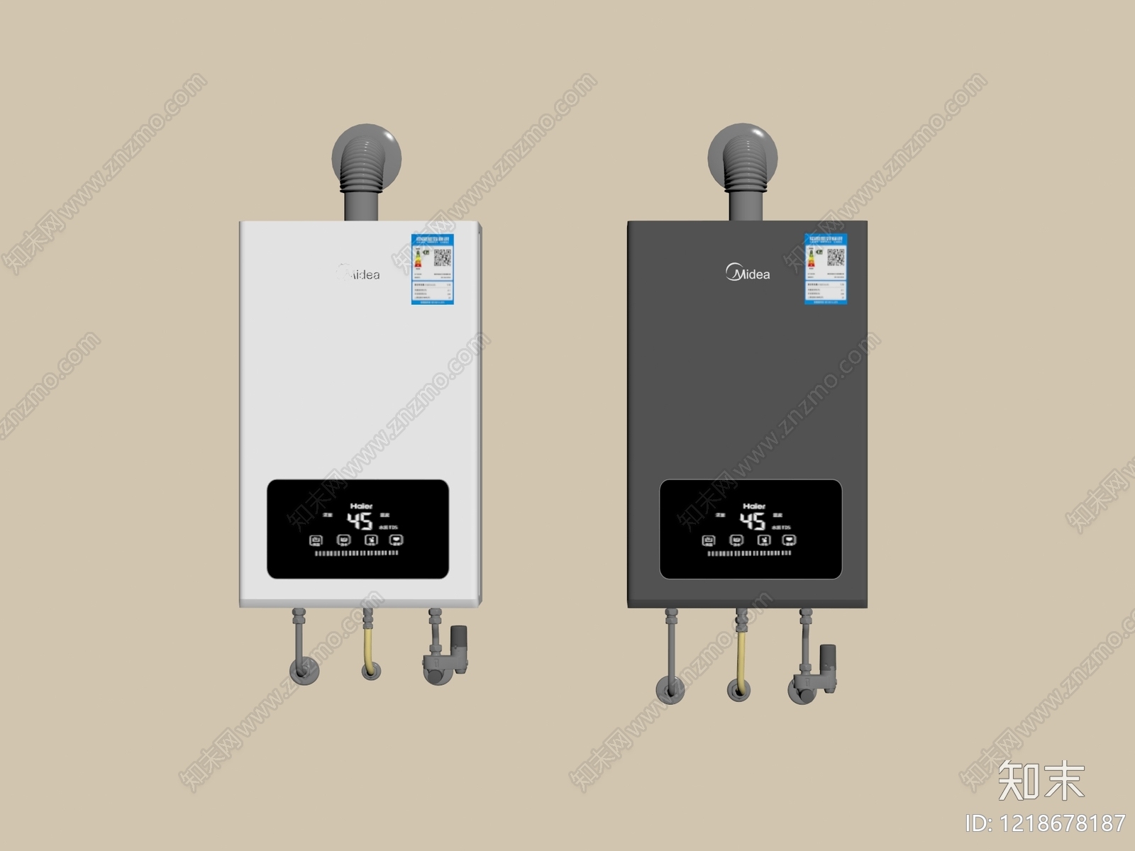 现代简约热水器SU模型下载【ID:1218678187】