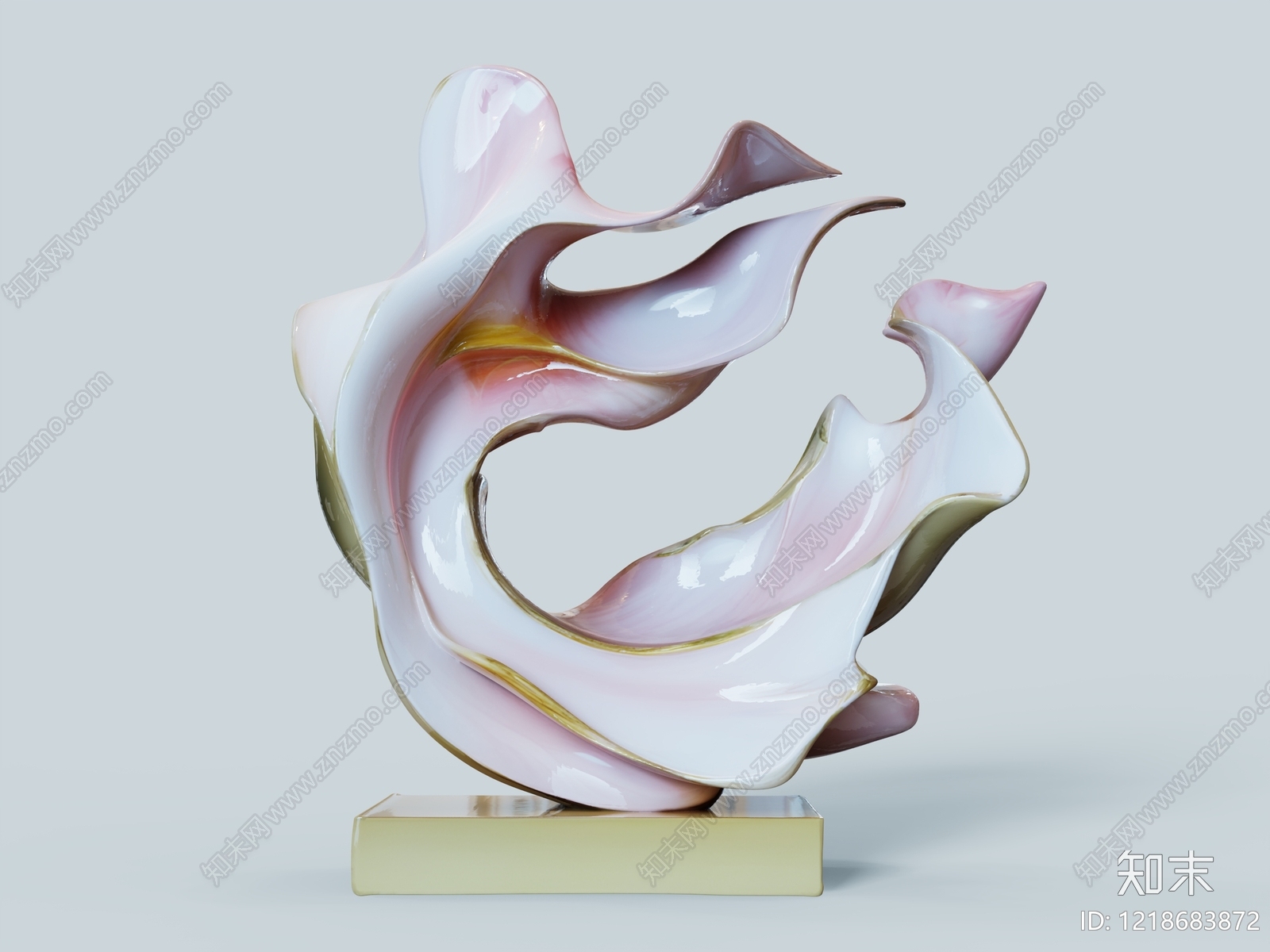 现代艺术雕塑风雕塑摆件3D模型下载【ID:1218683872】