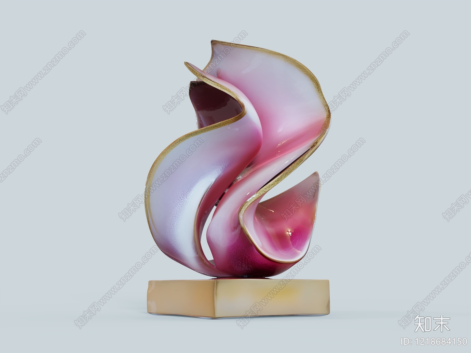 现代艺术雕塑雕塑摆件3D模型下载【ID:1218684150】