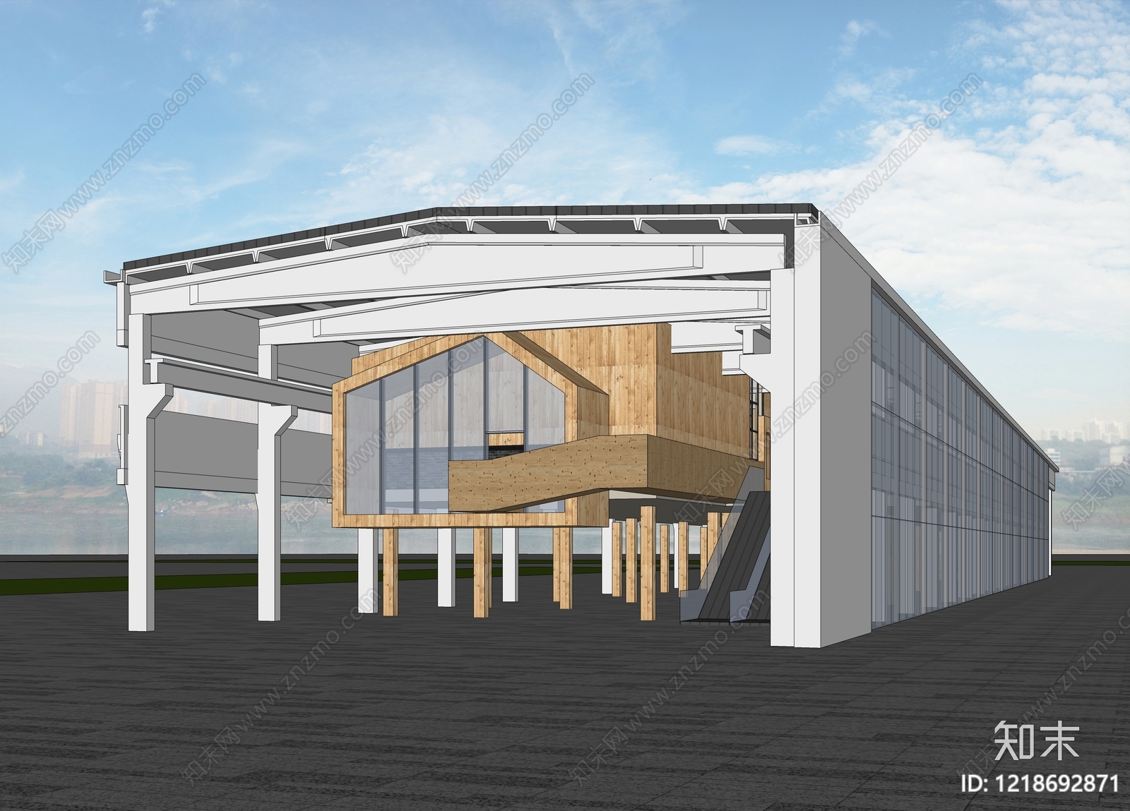 现代主义其他商业建筑SU模型下载【ID:1218692871】