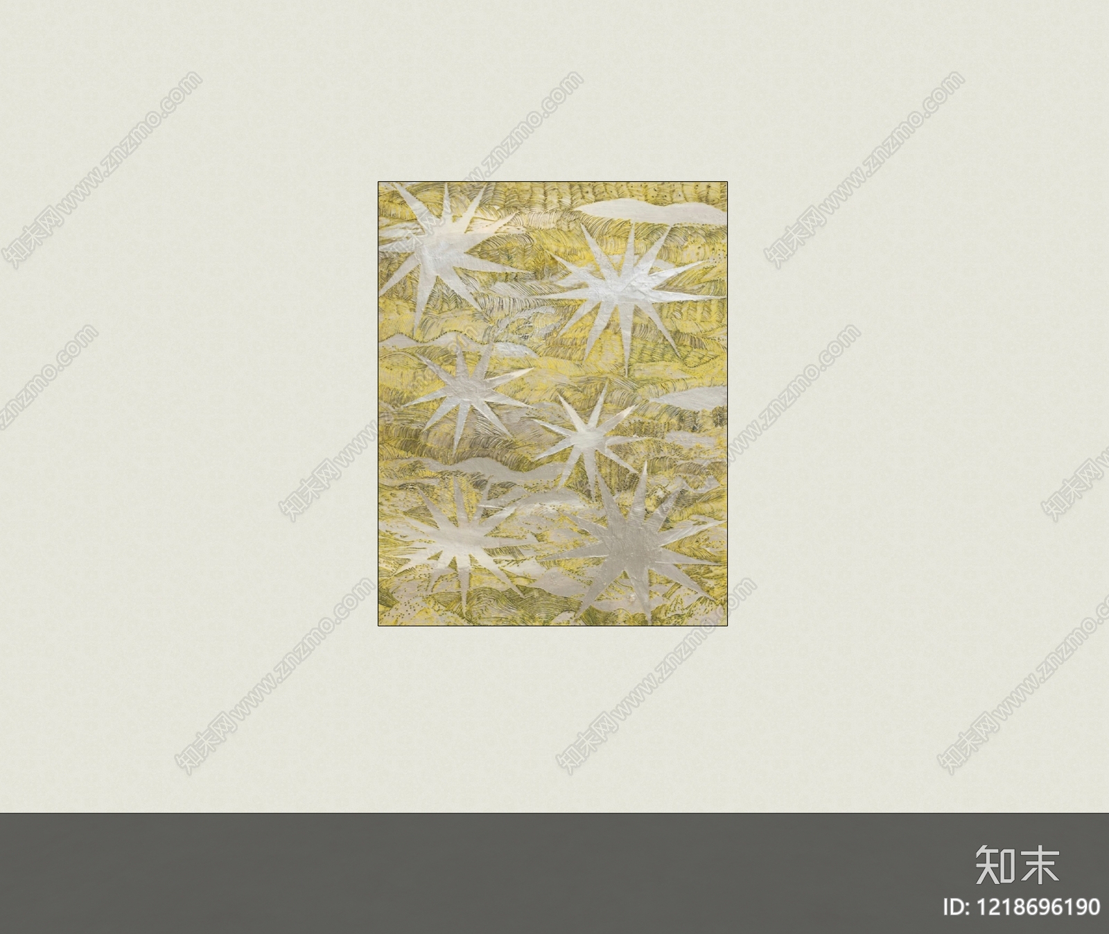 奶油风挂画SU模型下载【ID:1218696190】