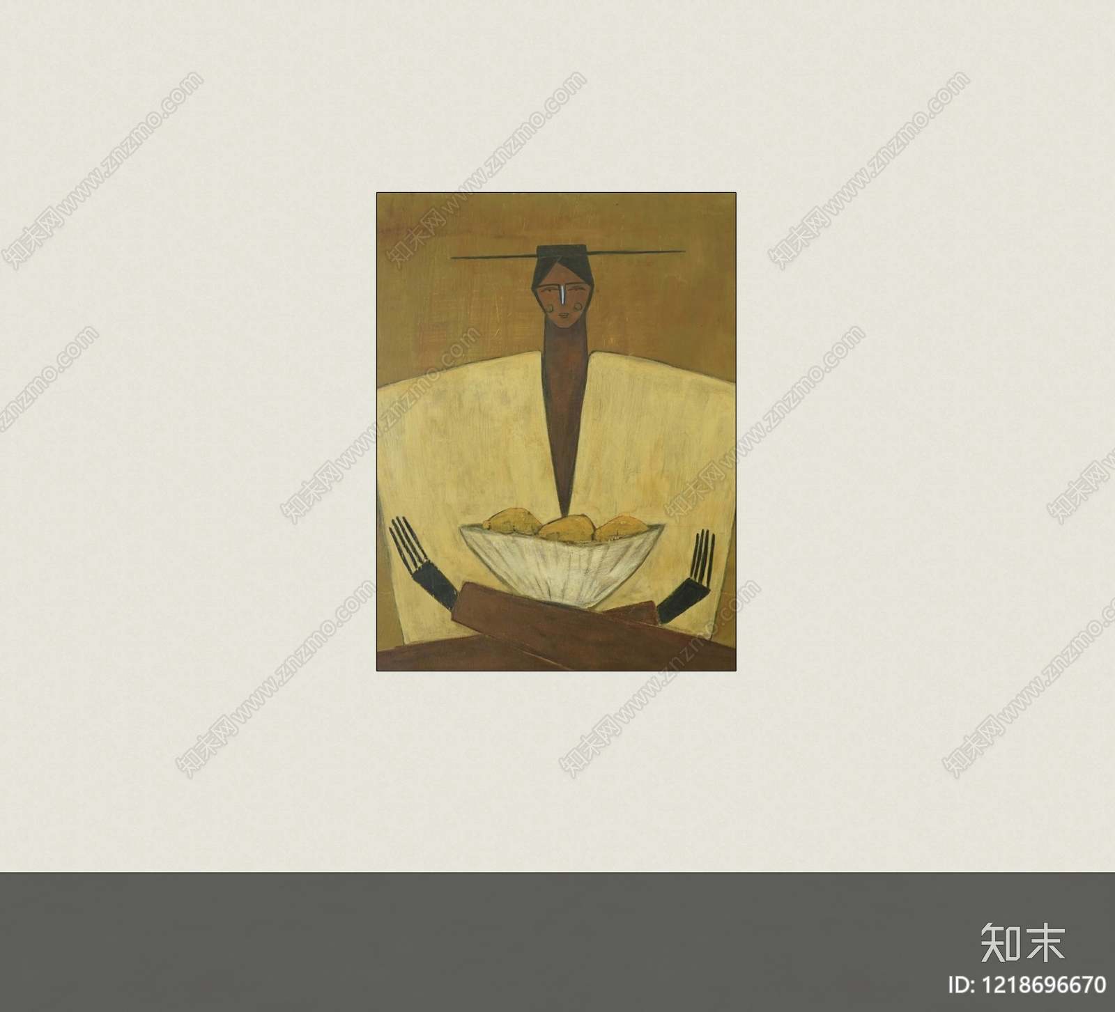 侘寂风挂画SU模型下载【ID:1218696670】
