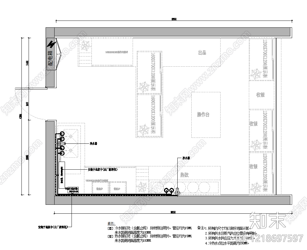 餐饮空间cad施工图下载【ID:1218697597】