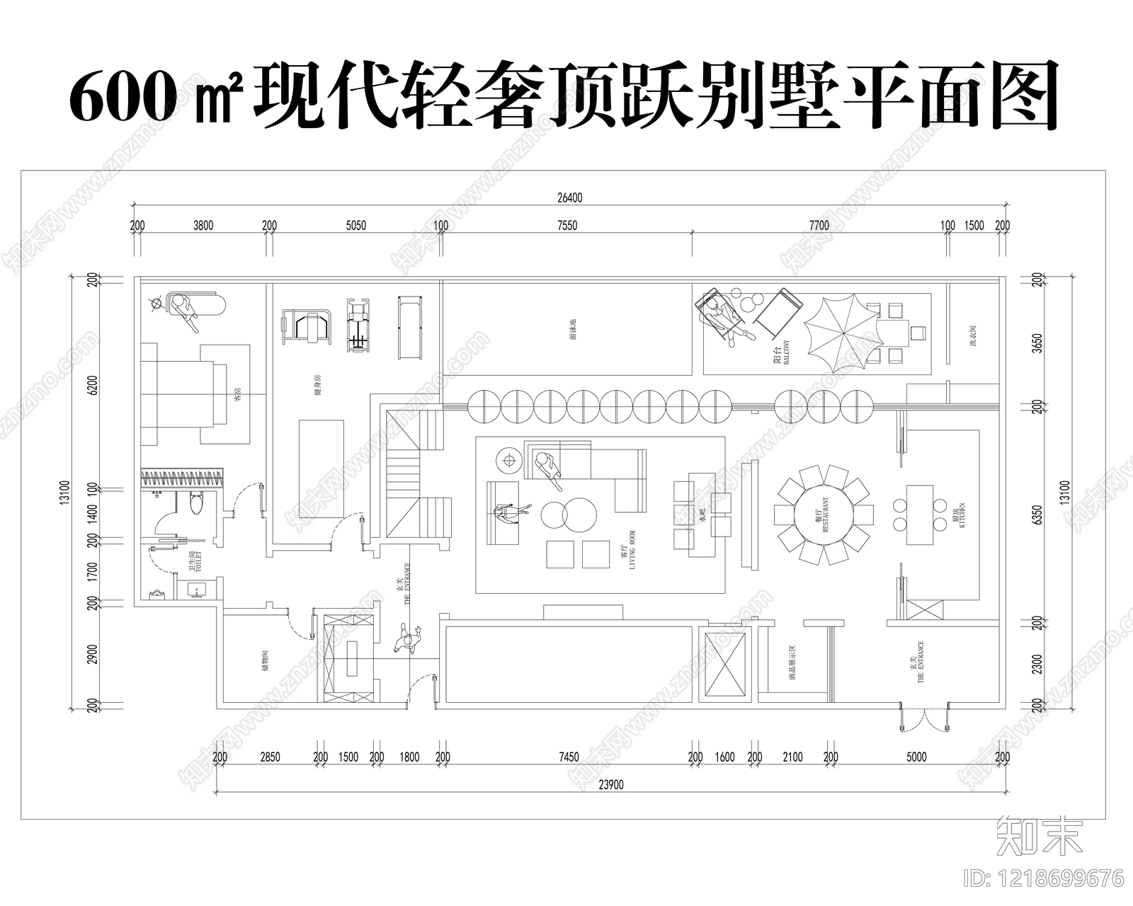 别墅cad施工图下载【ID:1218699676】