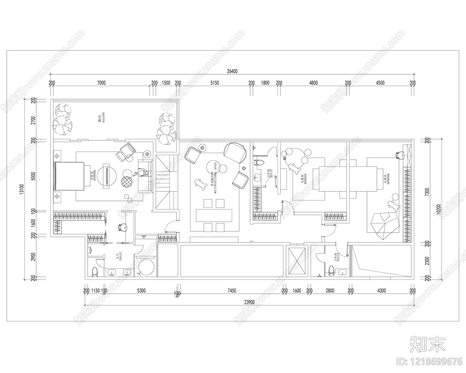 别墅cad施工图下载【ID:1218699676】