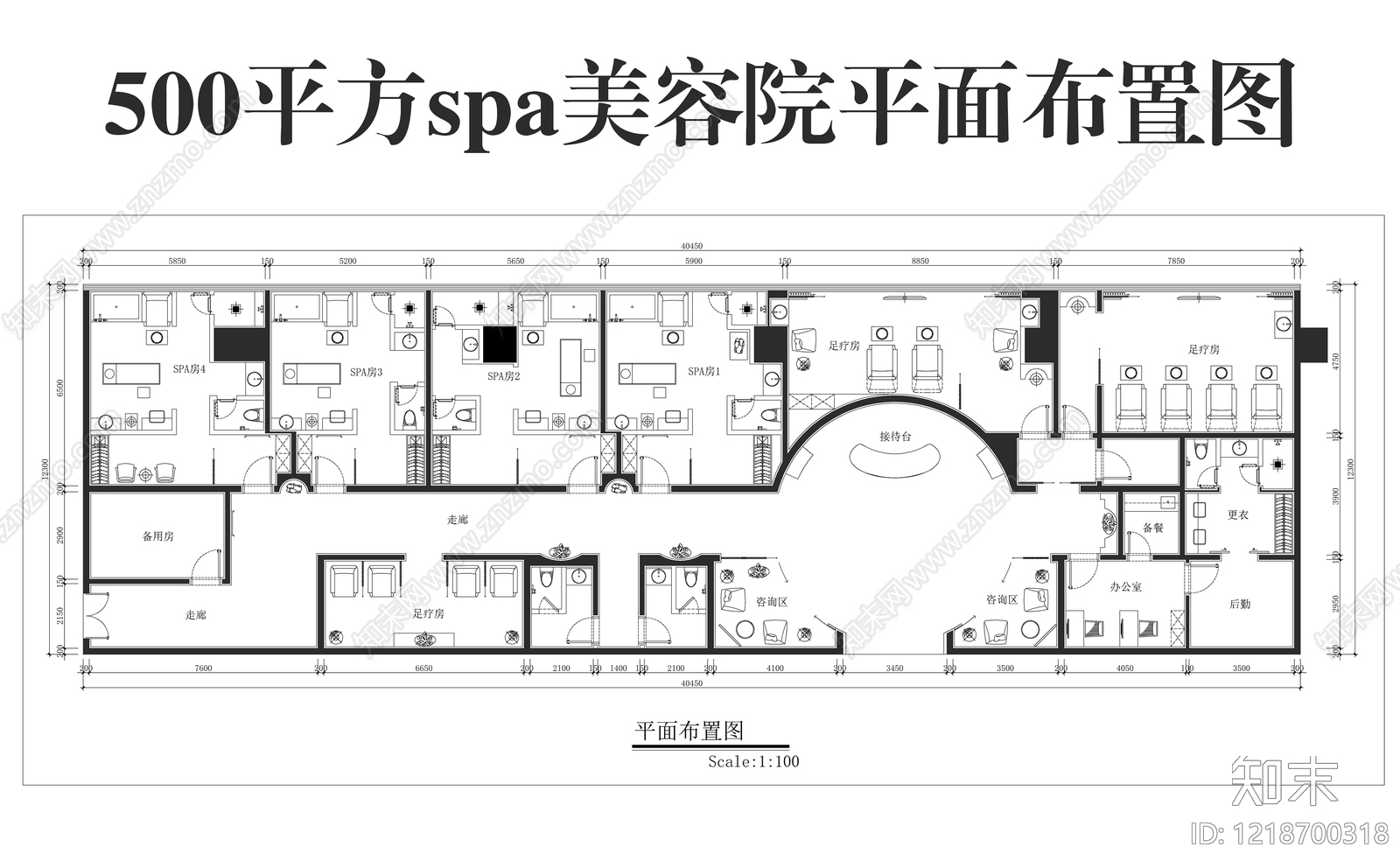 美容院CAD图纸